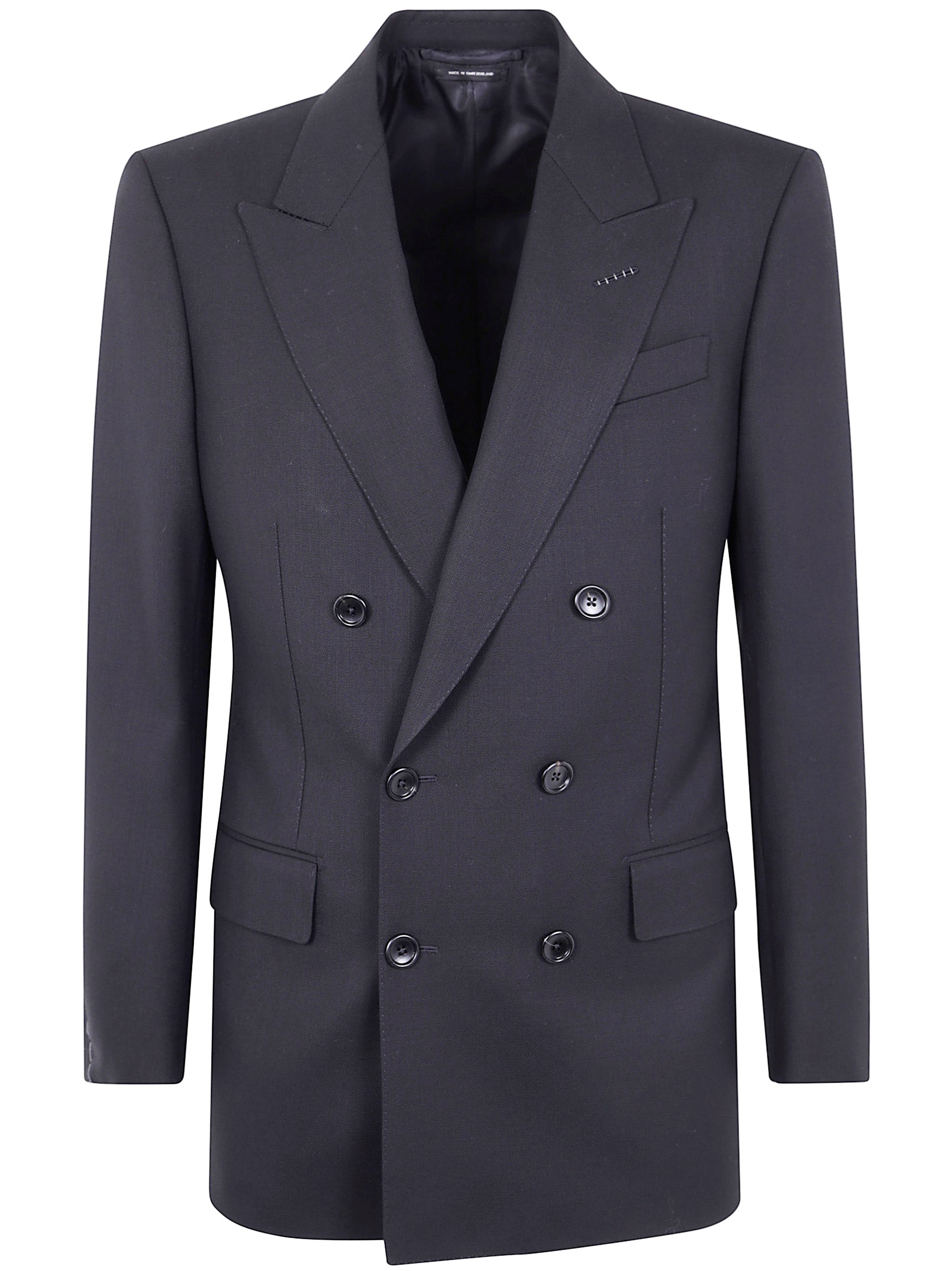 TOM FORD High Twist Broken Twill Double Breast Jacket