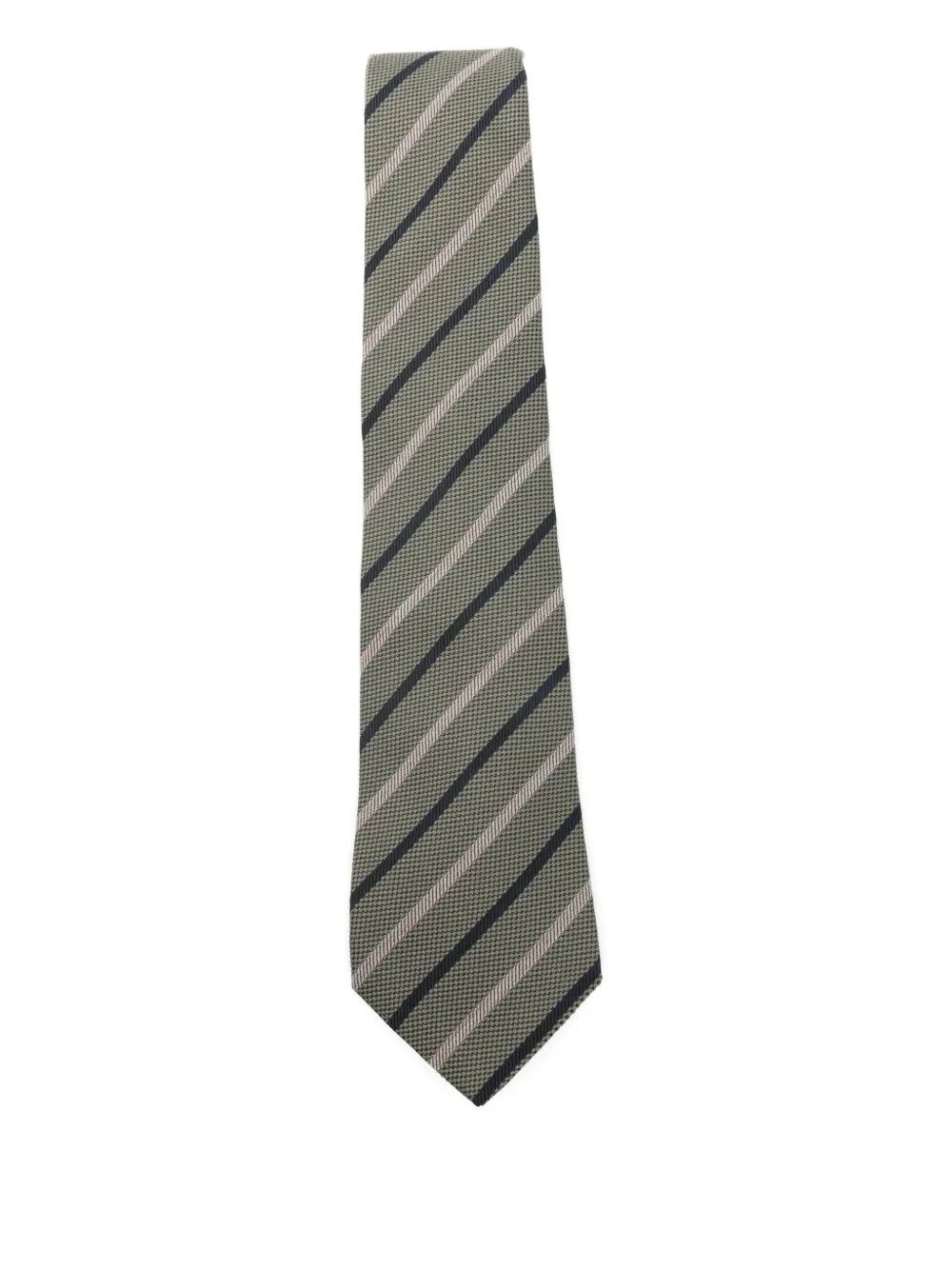 Paul Smith Men Tie Wool Stripe In Multi