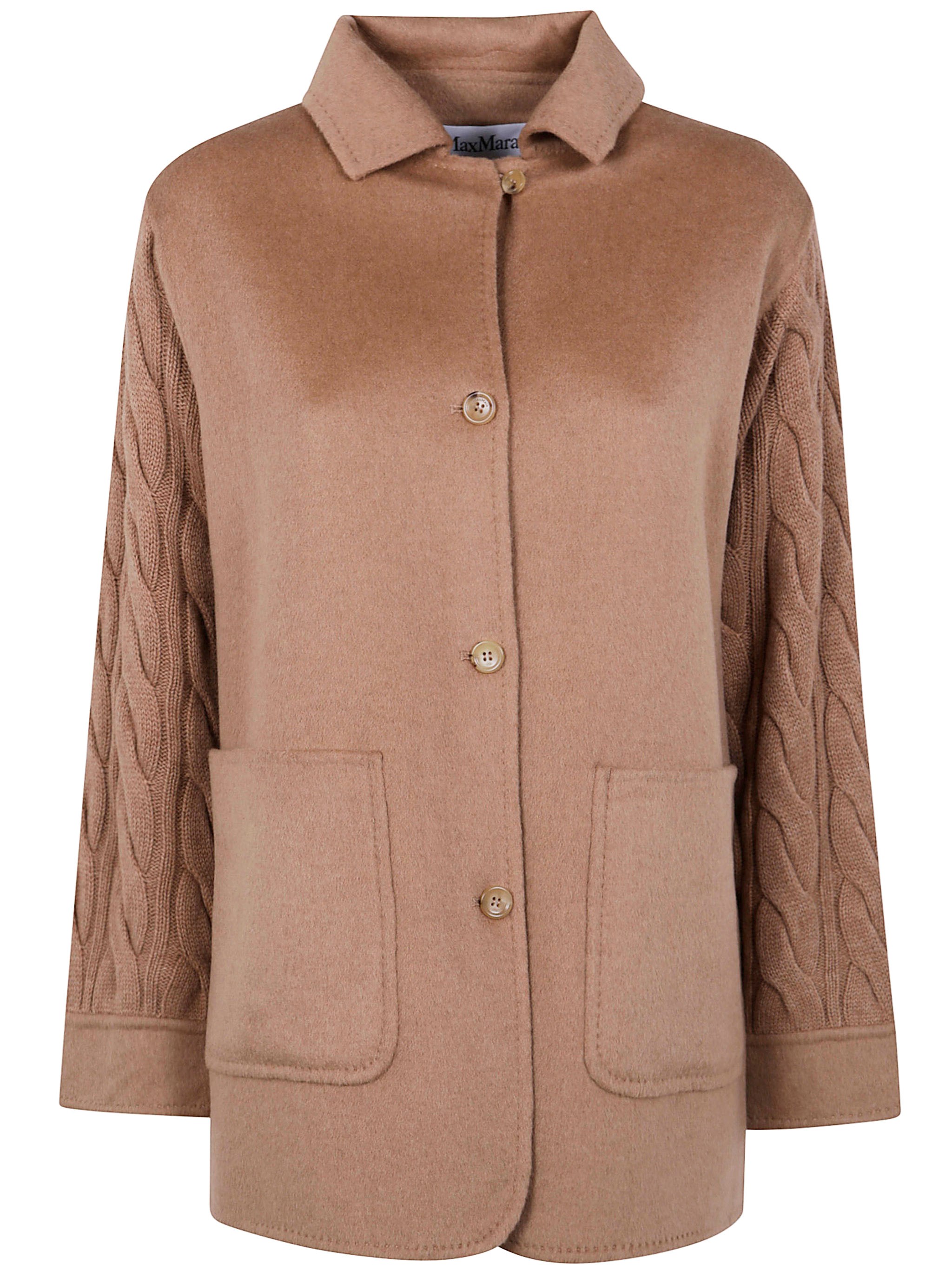 Golden Goose "tacco" Double Camel Knitted Caban