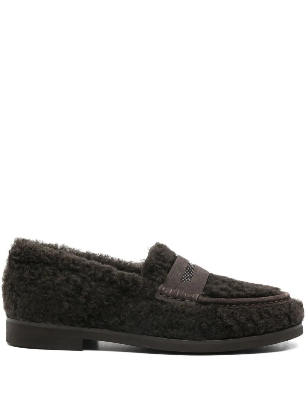 BRUNELLO CUCINELLI Fur Loafer Shoes