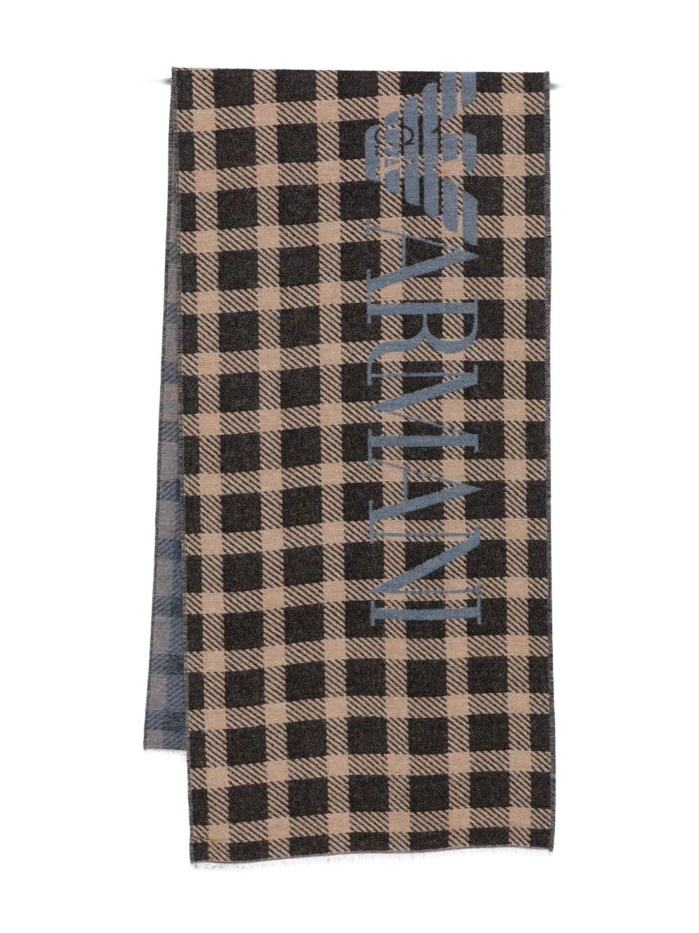 EMPORIO ARMANI Tartan Scarf