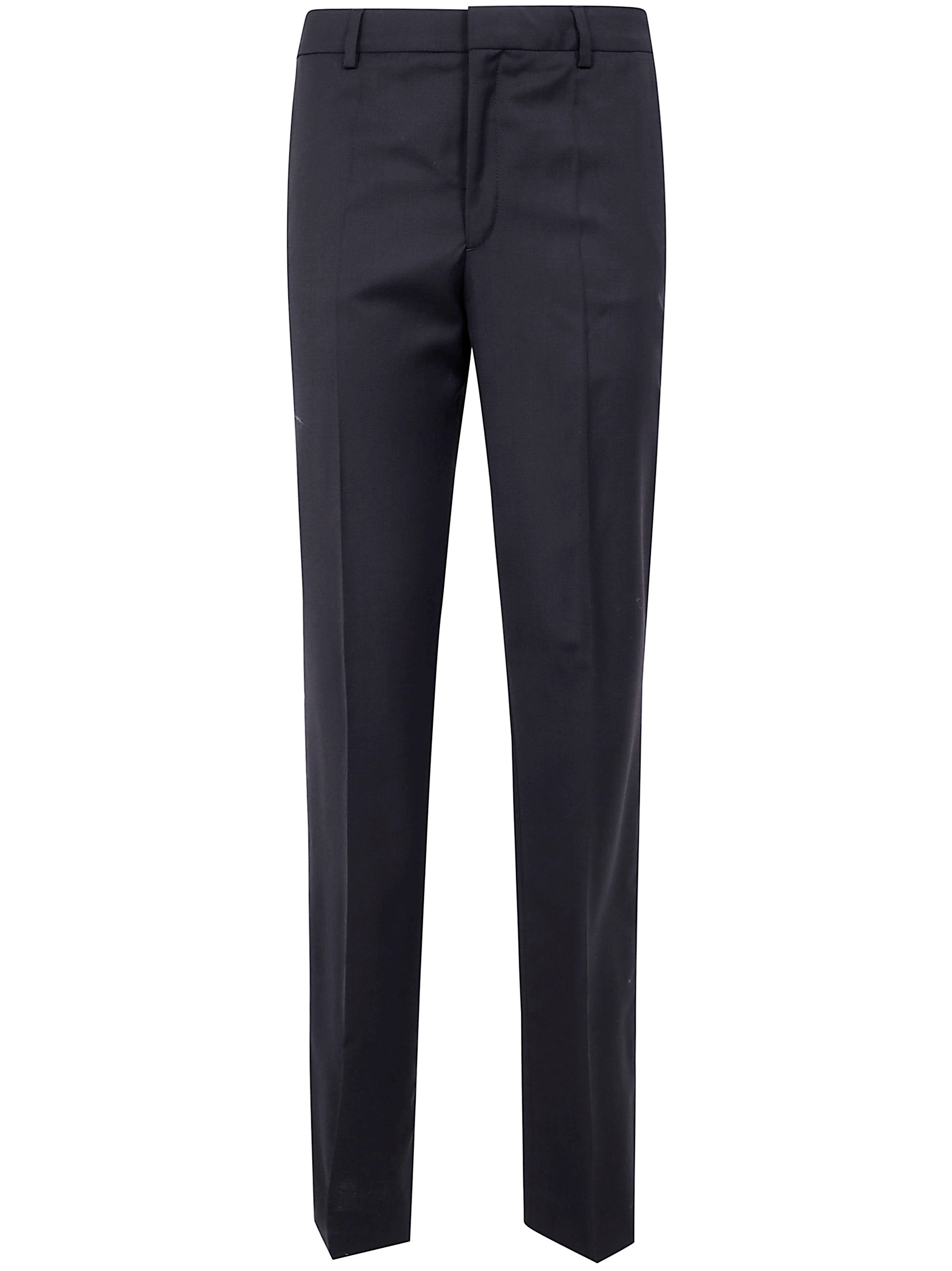 Filippa K Straight Leg Wool Trousers And Pockets In Black