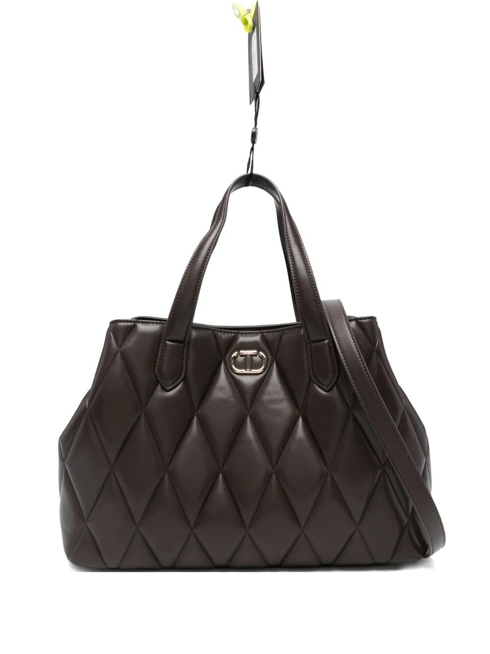 Twinset Twin-set Lighty Padded Tote Bag In Brown