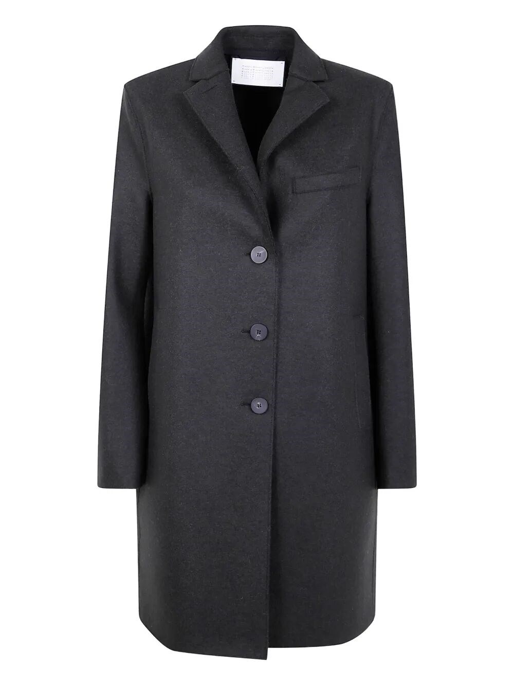Harris Wharf London Women Topcoat Pressed Wool In Gray