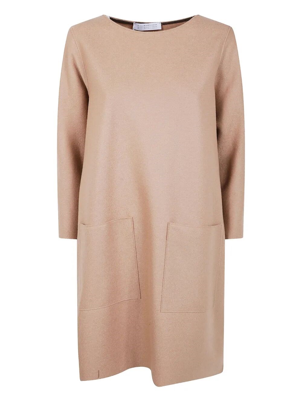 Harris Wharf London Women Geometric Dress With Pockets Light Pressed W In Brown