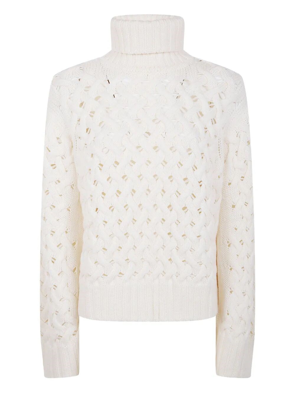 Molo P. A.r. O.s. H. Turtle Neck Basket Stitch Sweater