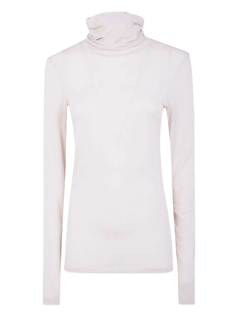 Anneclaire Modal & Cashmere Jersey Turtleneck In White