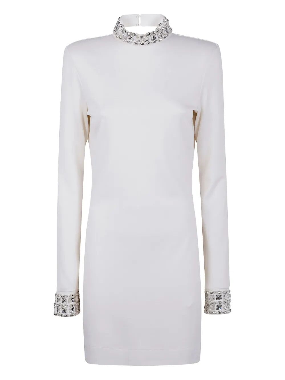 Blugirl "twig" Jersey Jewel Dress In White
