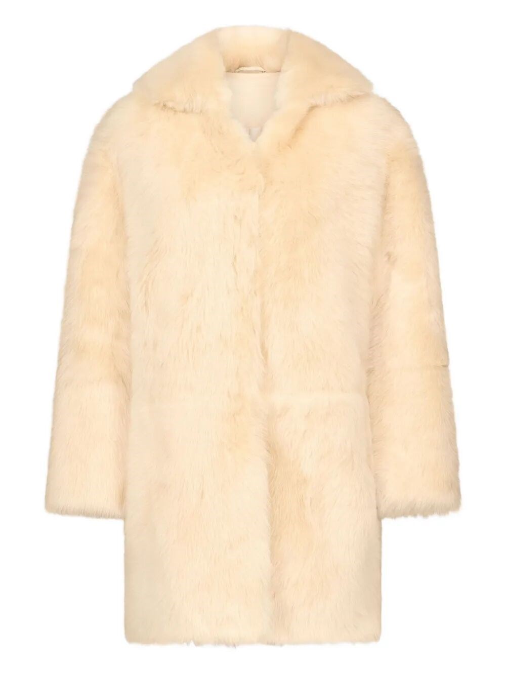 Twinset "ruben" Fur Coat In Black