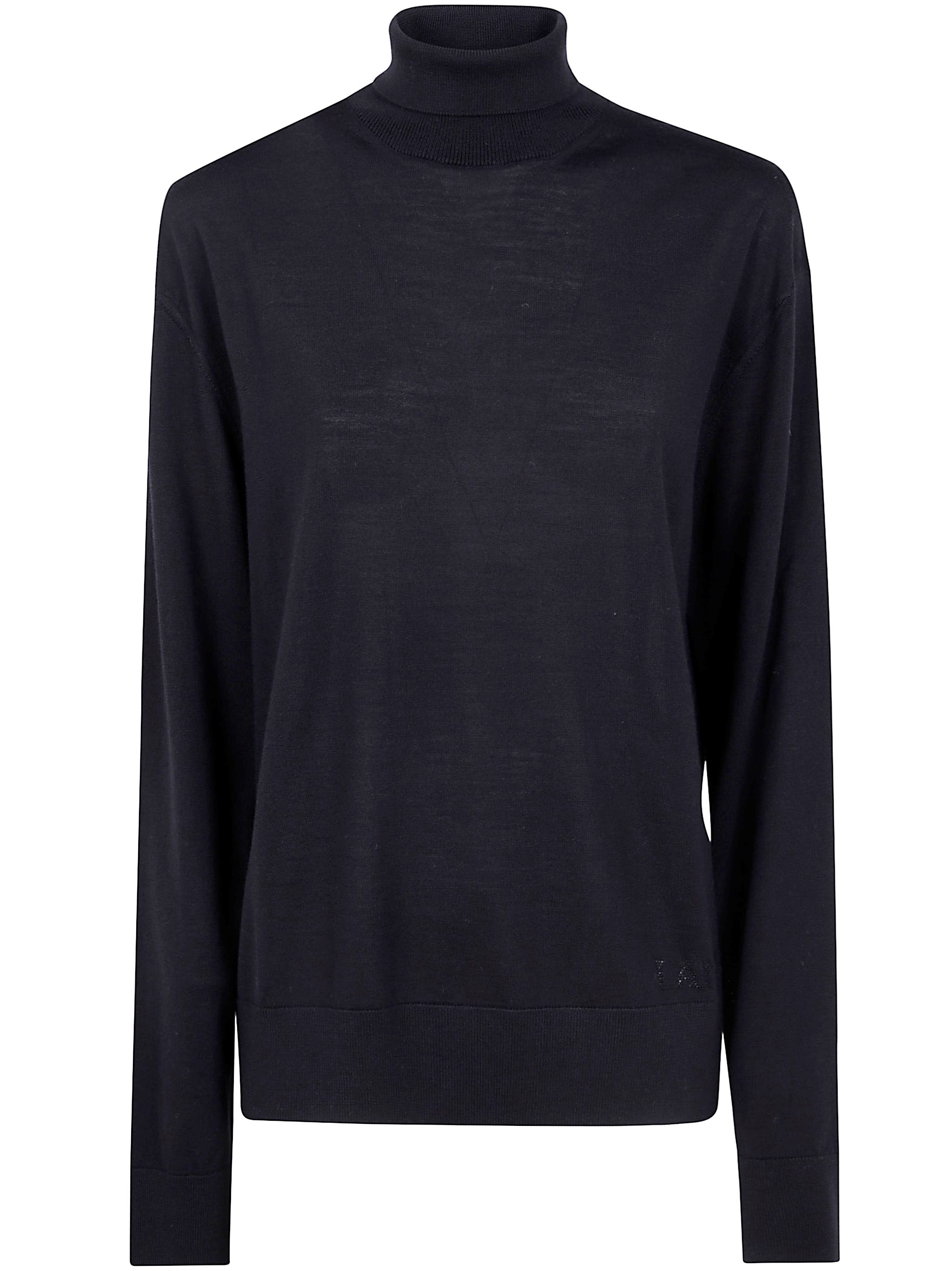 Laneus Knitted Turtleneck Man In Multi