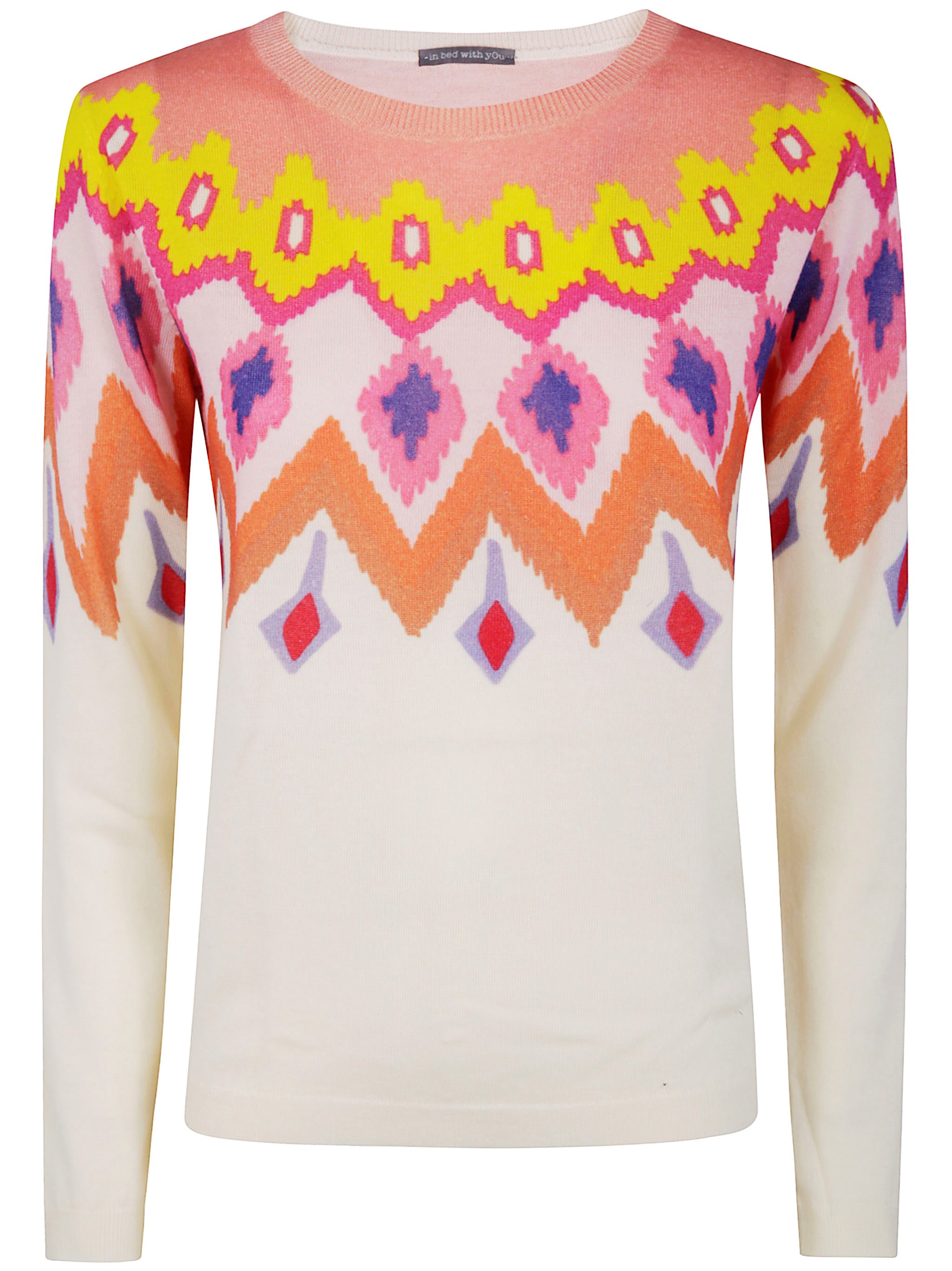 IN BED WITH YOU Boatneck Printed Jumper