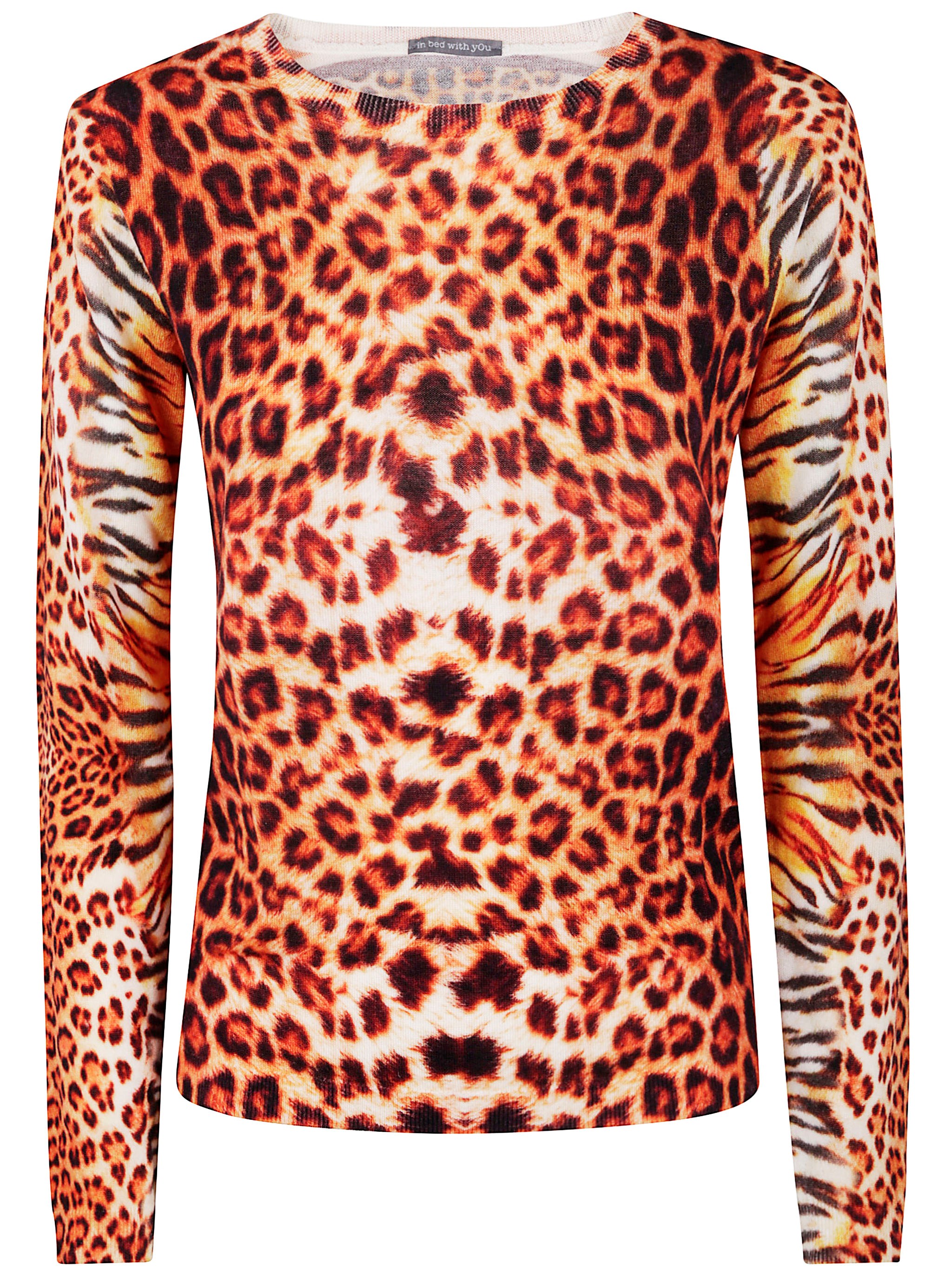 Boatneck Printed Jumper