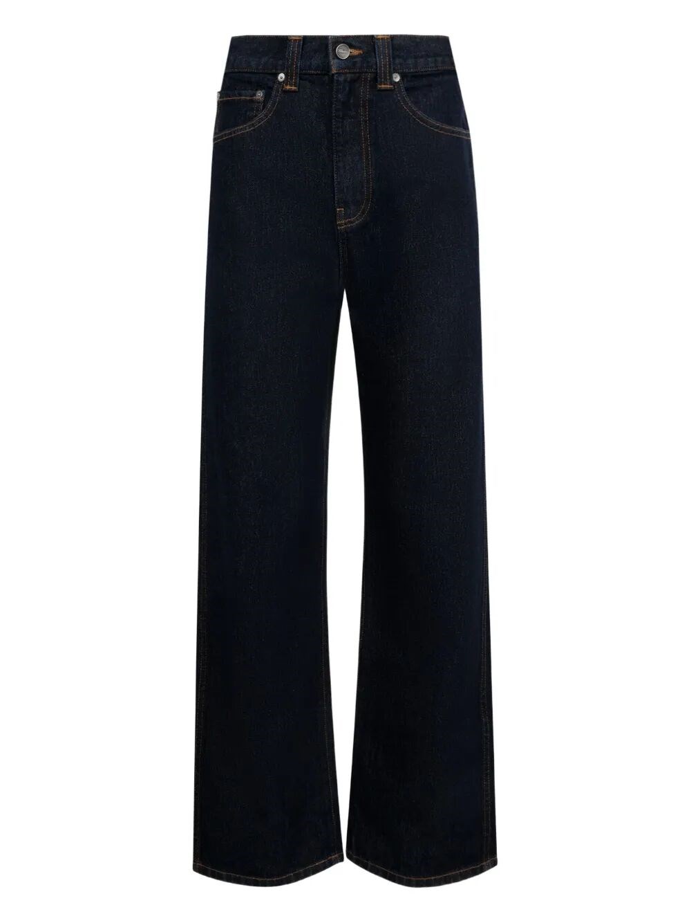 Khaite Dane Denim Mid Rise Jeans In Blue