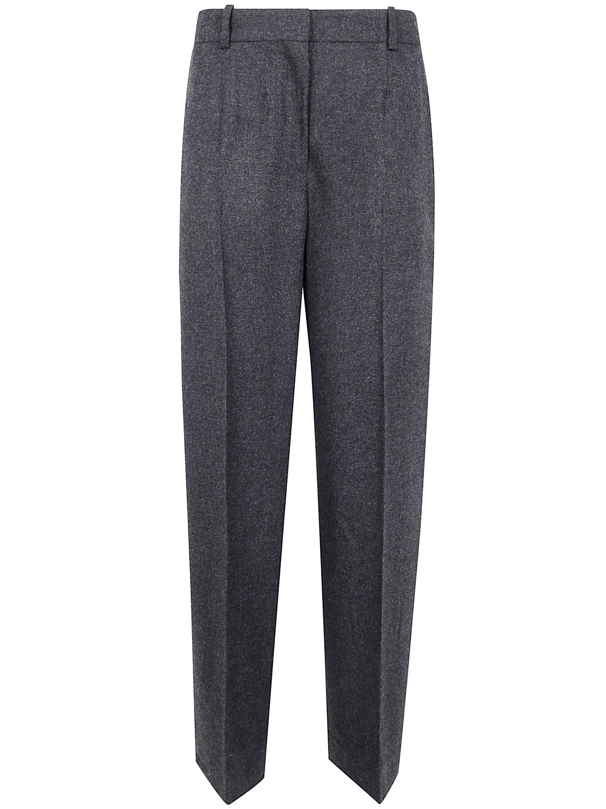 TOTEME Wide Leg Flannel Trousers