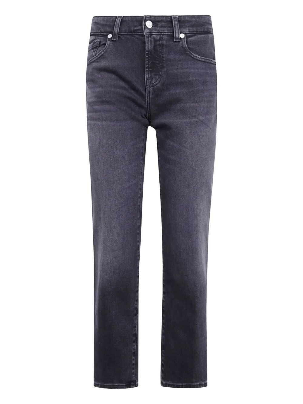 Thom Browne Calie Straight Ankle Jeans In Black