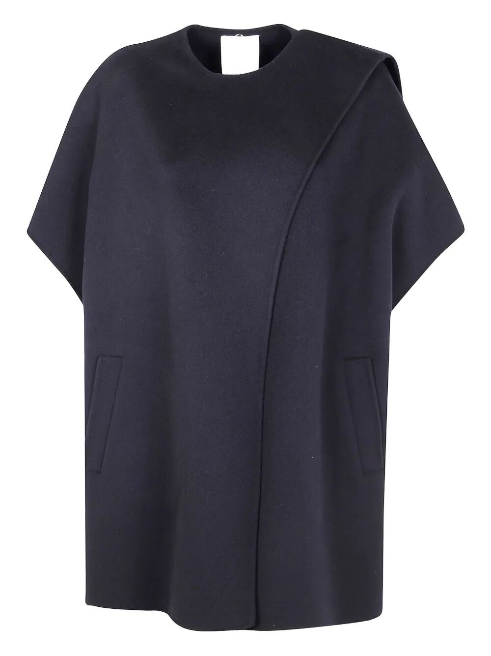 Mantù Mantu Cape Coat In Black