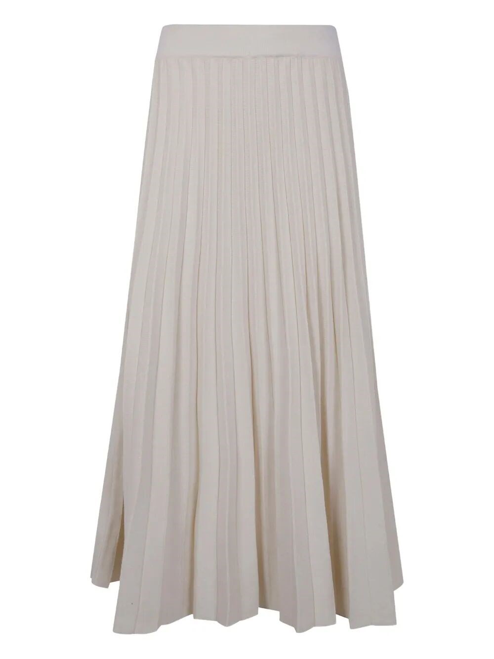 Courrèges Mix Viscose Lmelange Knit Skirt In White