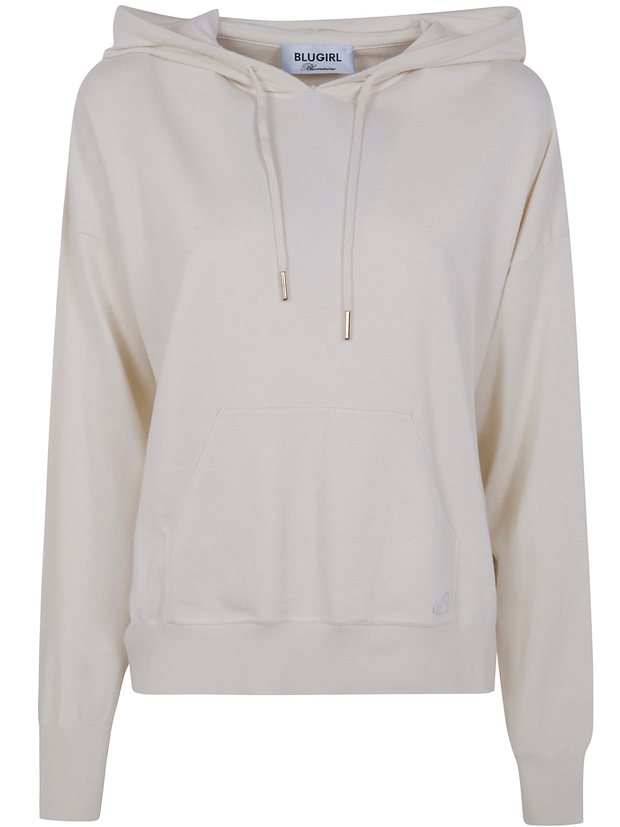 Courrèges Mix Viscose Knit Sweatshirt In Neutral