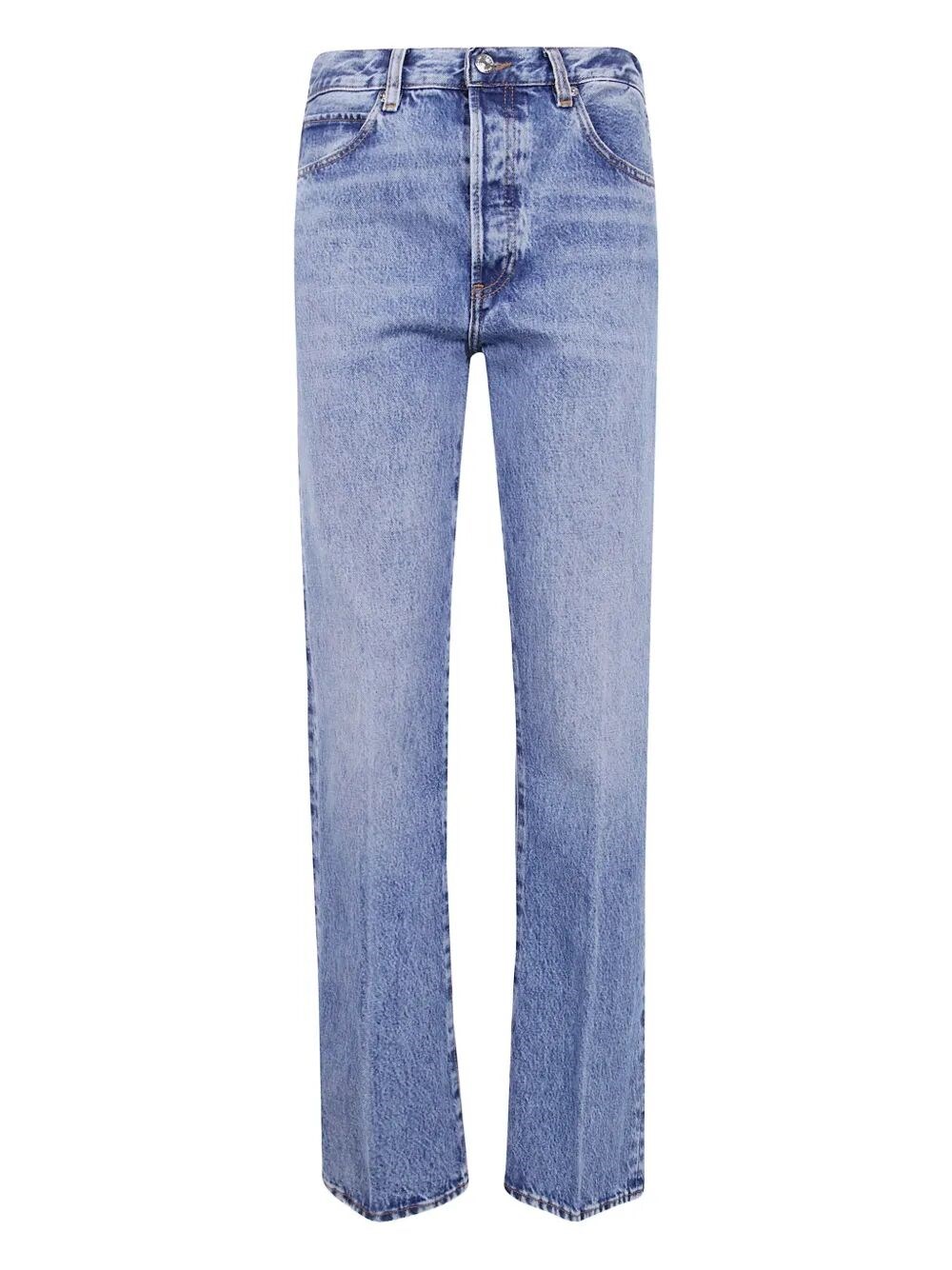 FRAME "The Vertical" High Rise Straight Leg Jeans