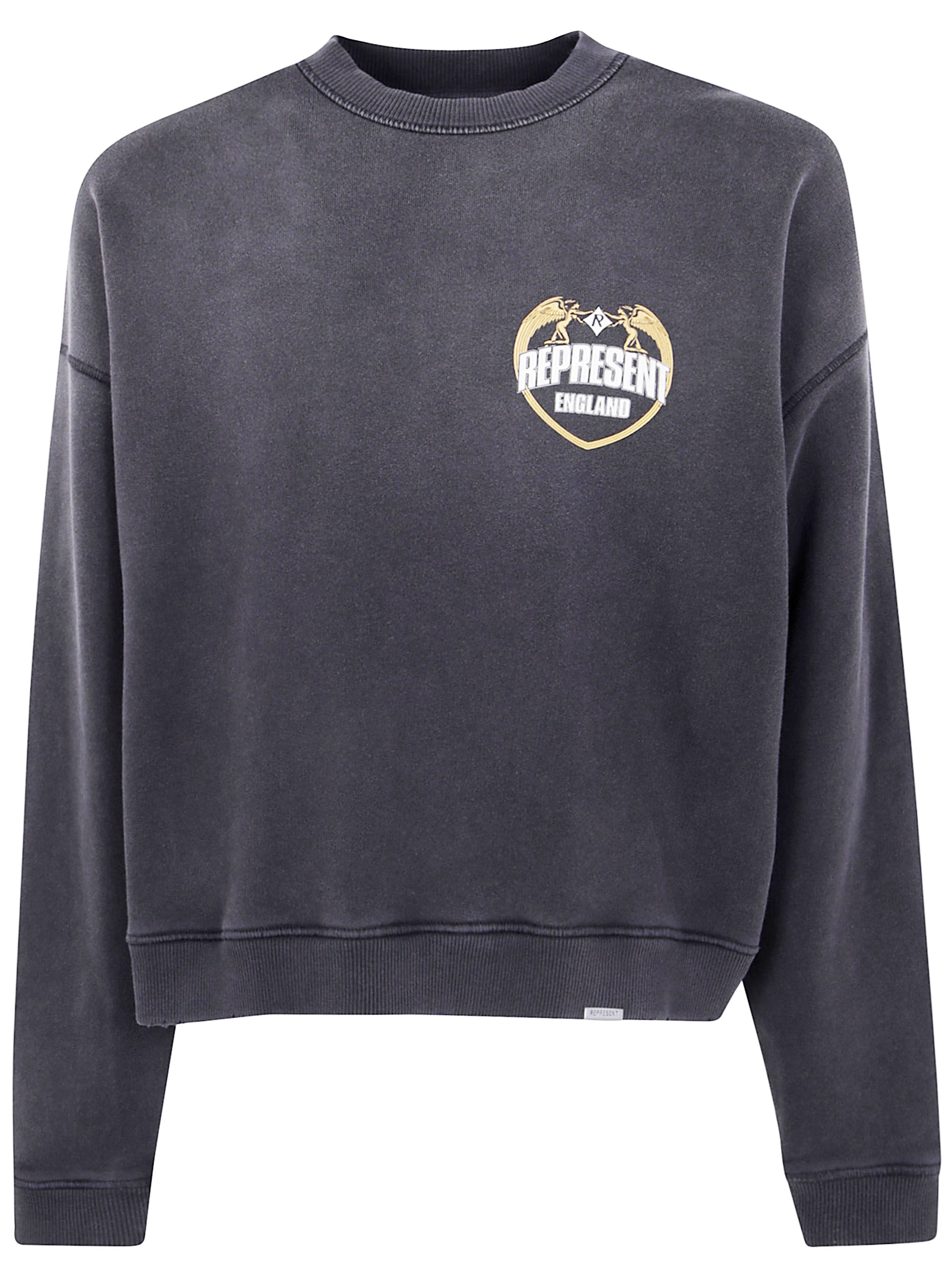 Sapio "represent Angel Border" Sweatshirt In Black