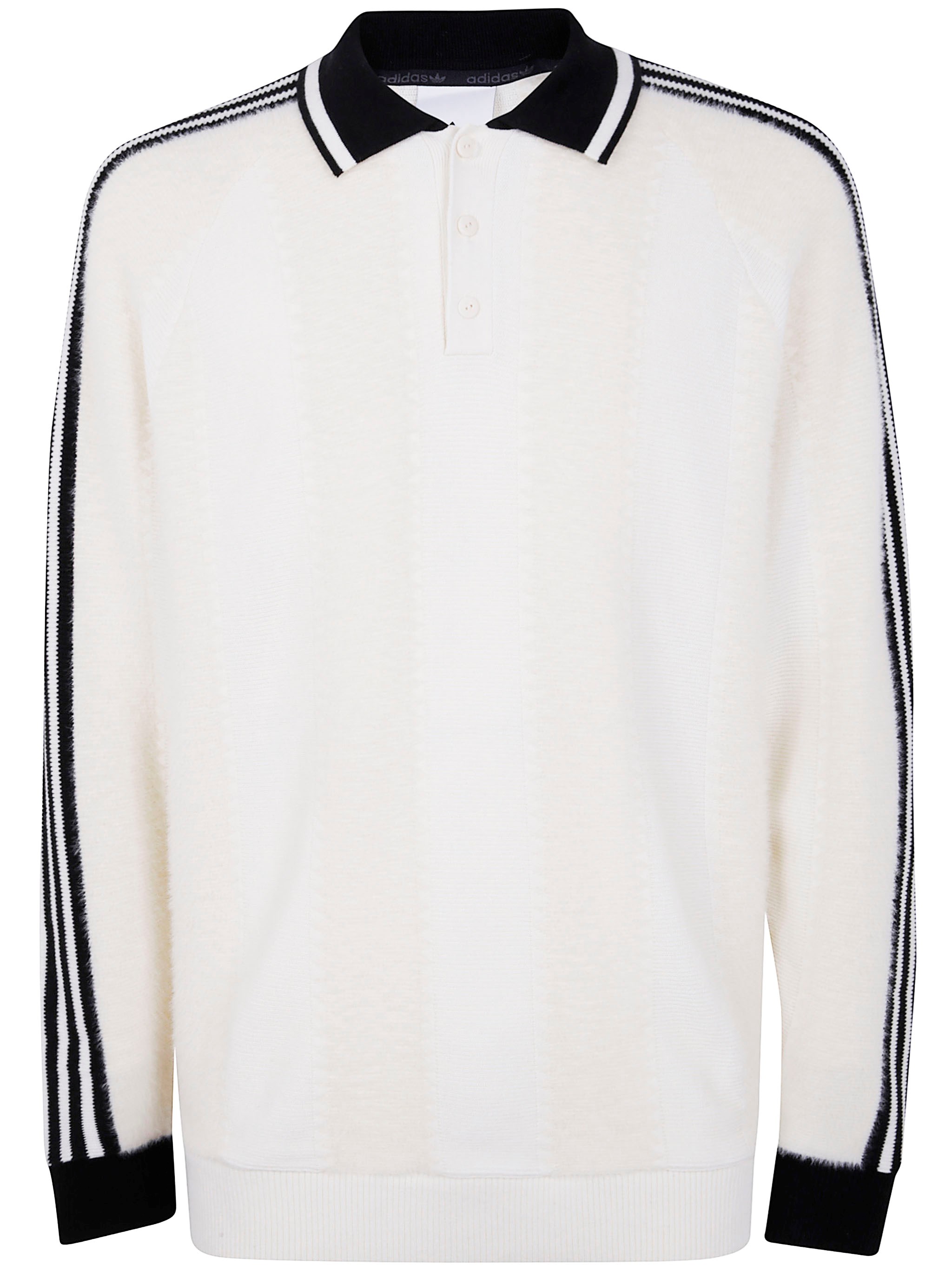 Adidas Originals "knitted Jersey" Jacket In White