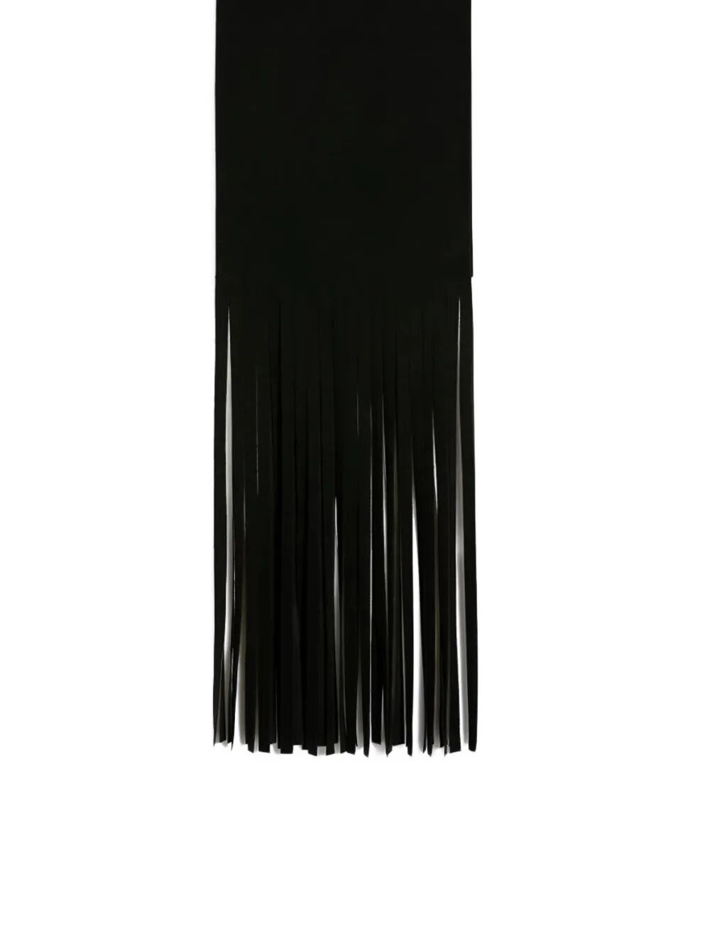 Sportmax "avocado" Maxi Fringes Scarf In Black