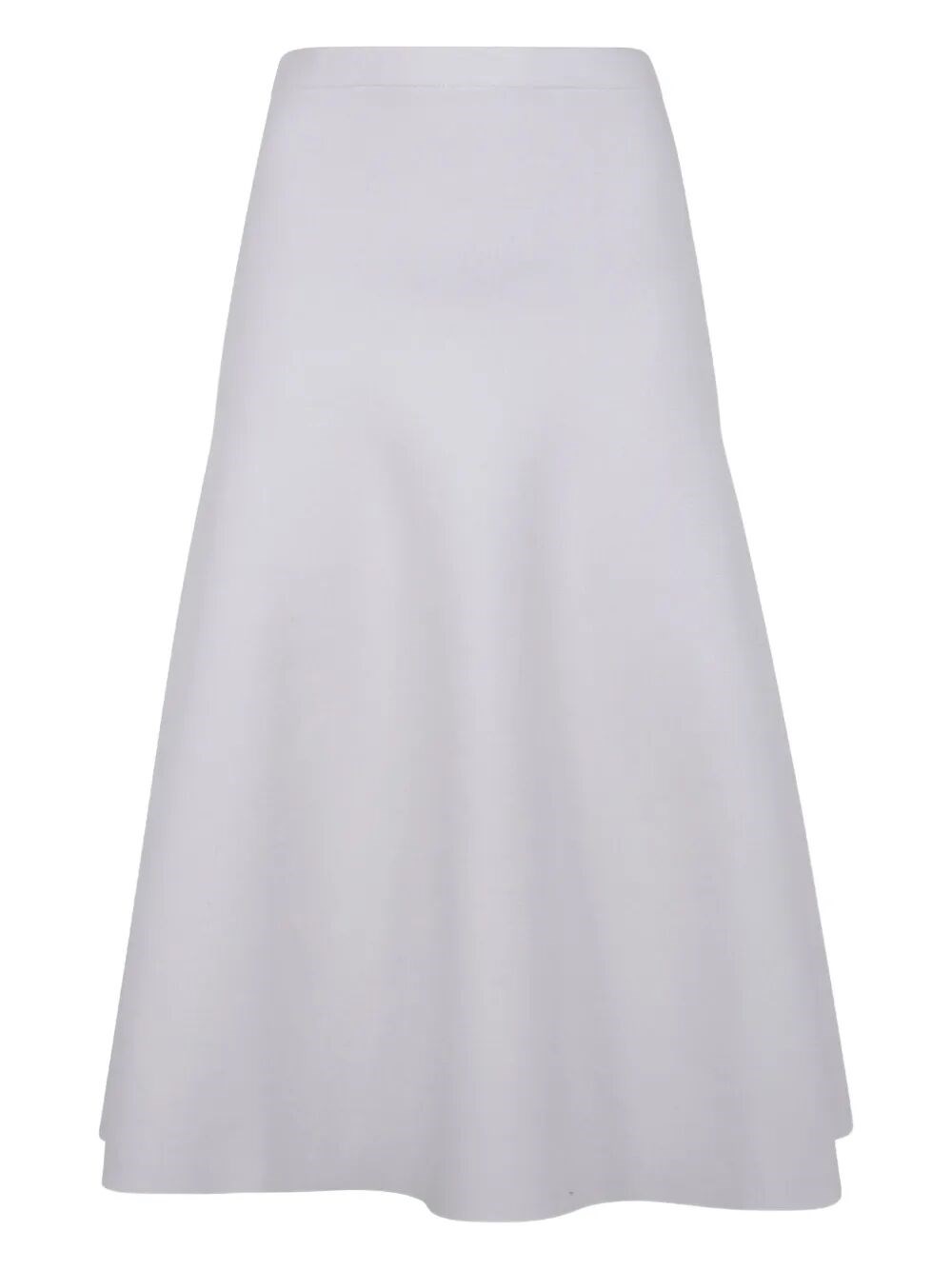 D Exterior D.exterior Merinos Double Flared Skirt In White