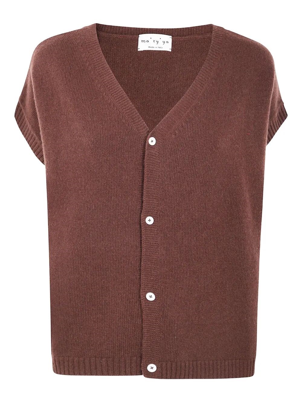 Maryya Gilet Over Mix Cash In Brown