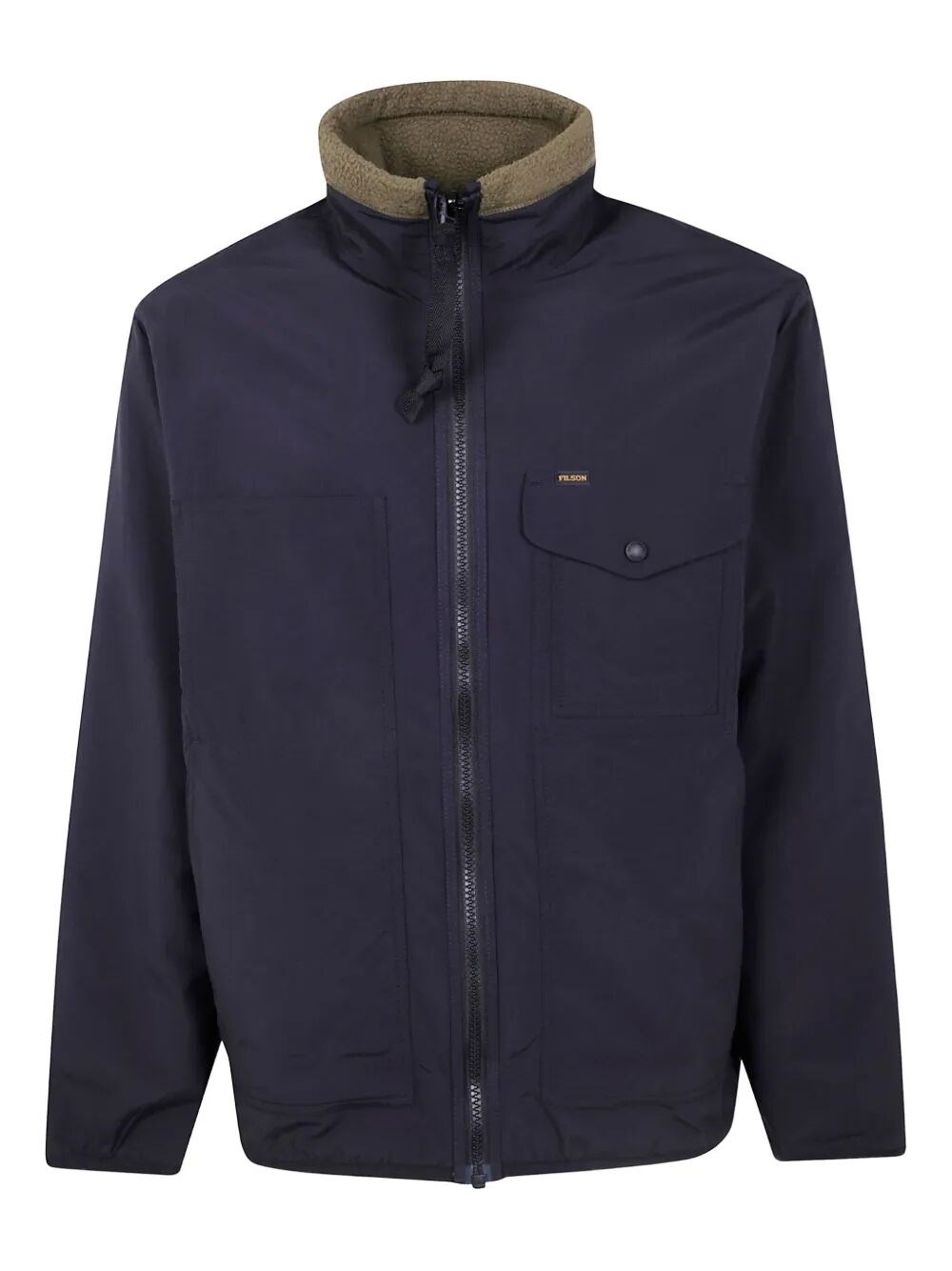 Filson "reversible Pile Fleece Ripstop" Jacket In Blue