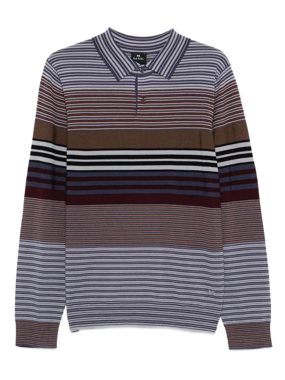 Y's Mens Sweater Ls Polo In White