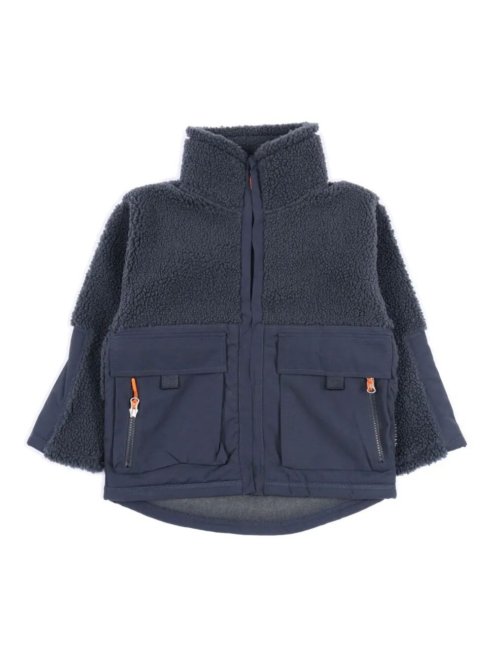 Molo "utha" Fleece Jacket In Blue