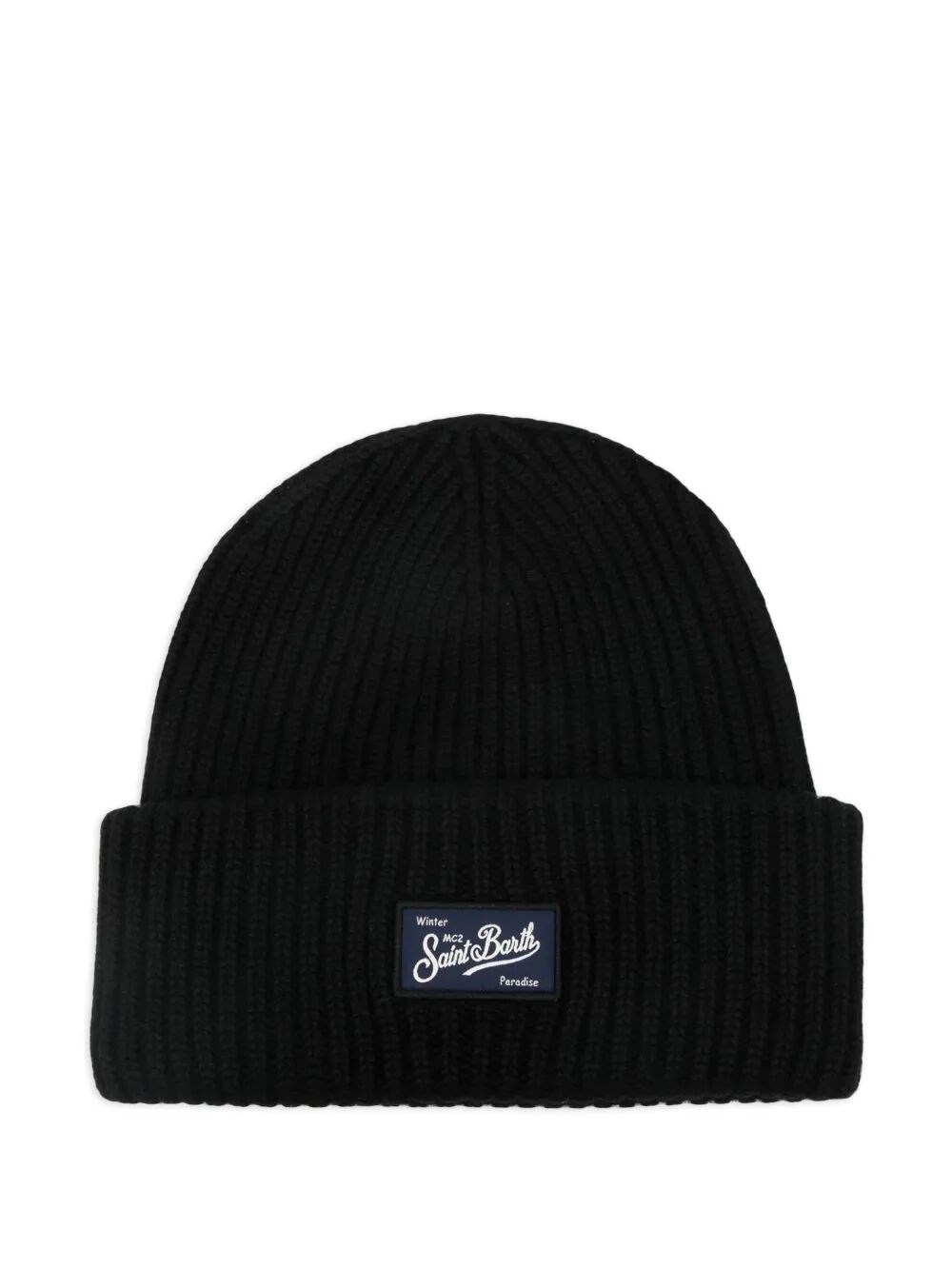 Mc2 Saint Barth "berry" Knitted Hat In Black