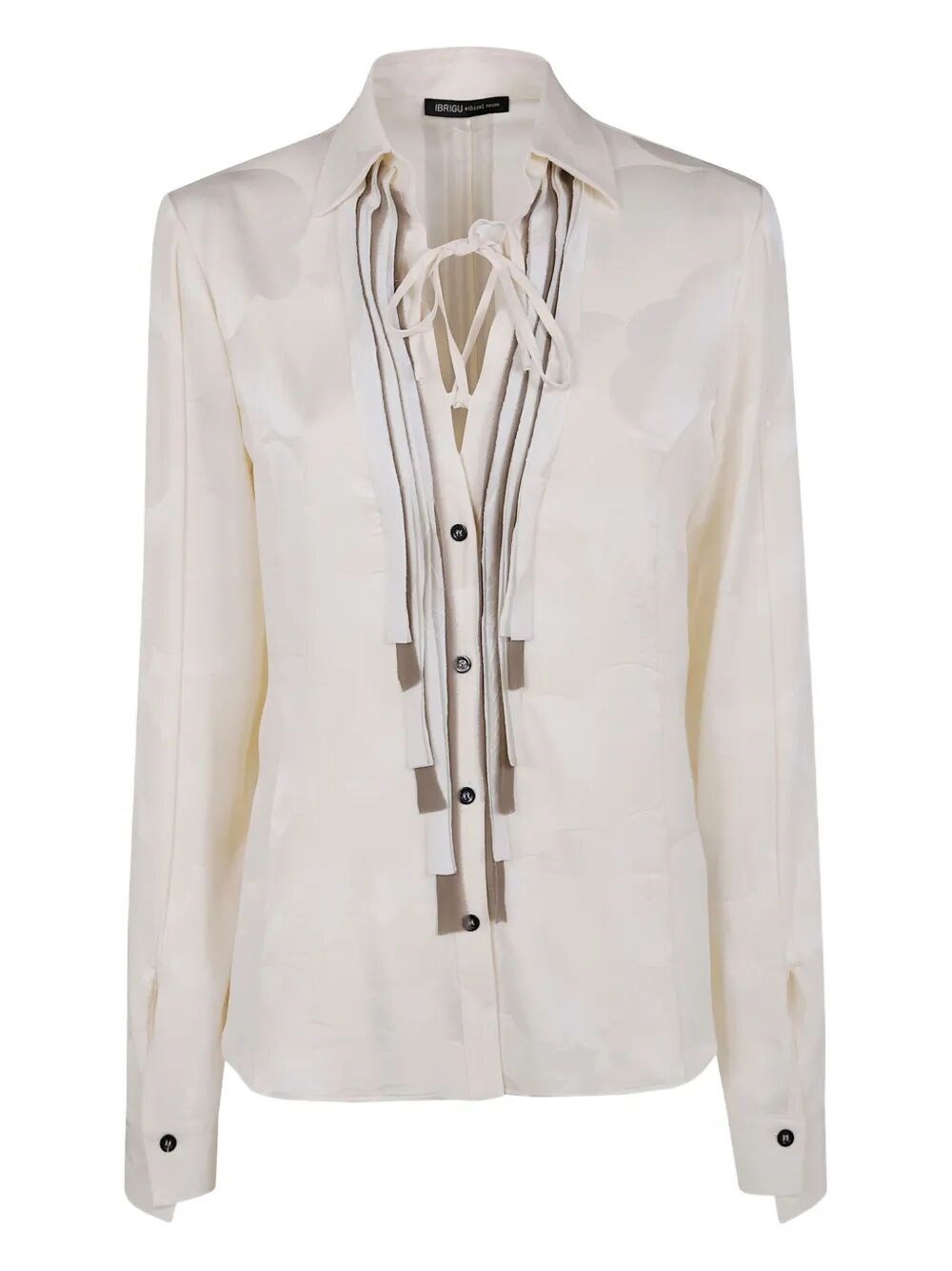 Ibrigu Kimono Shirt With Ruffles In Multi