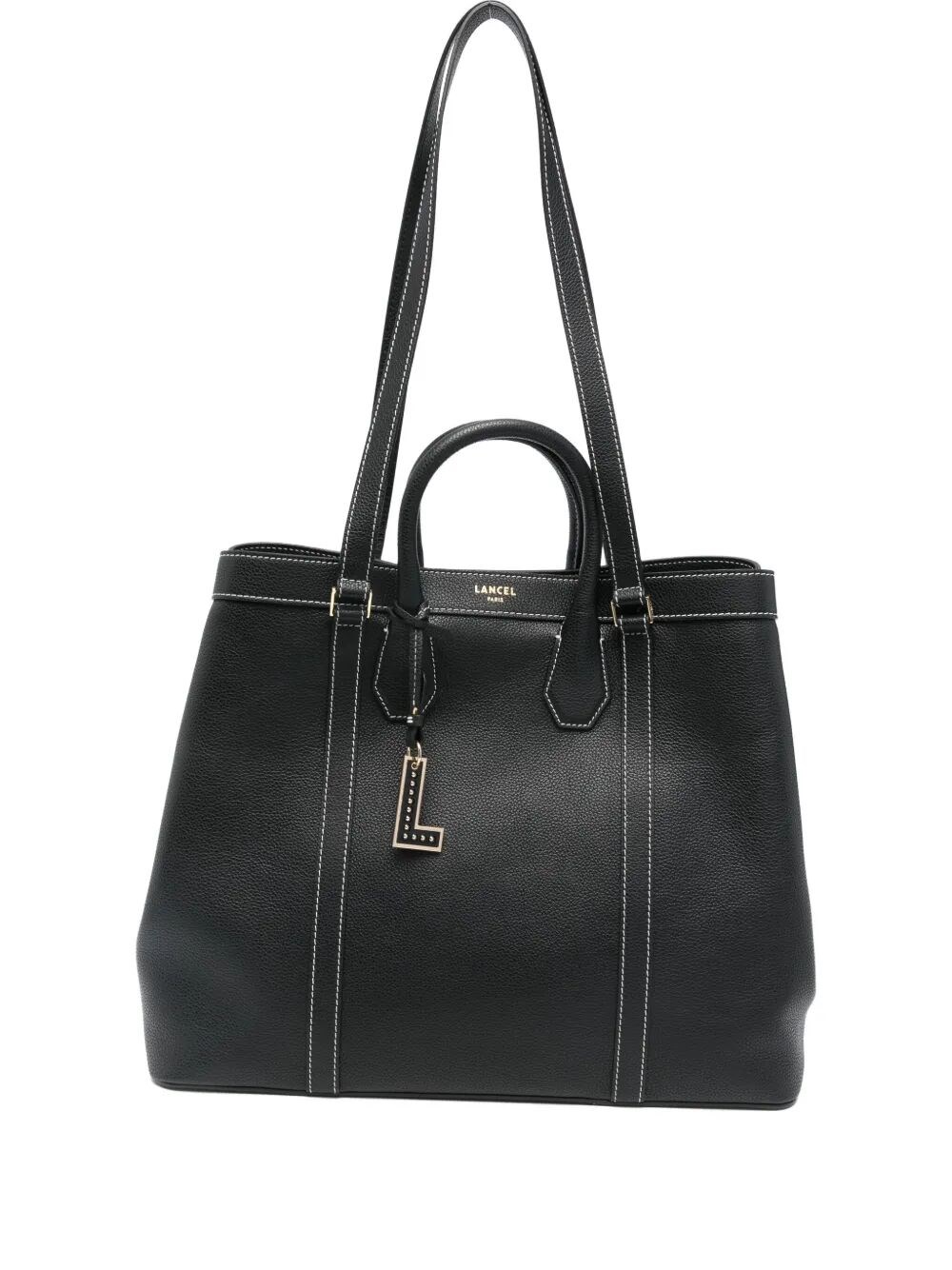 Ibeliv "belleville De Lancel" Double Carry Tote In Black