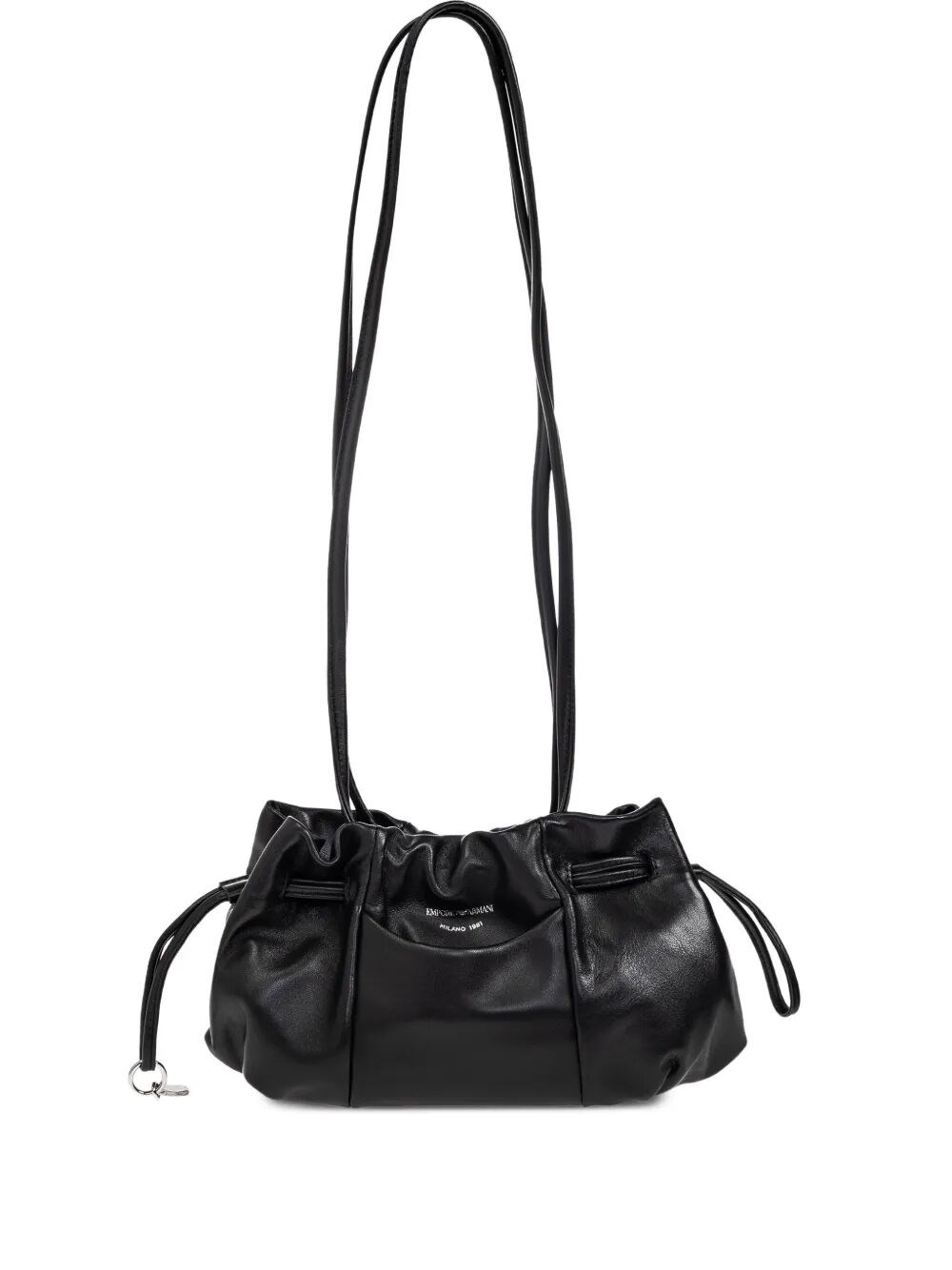 Emporio Armani Shoulder Bag S Suede In Black