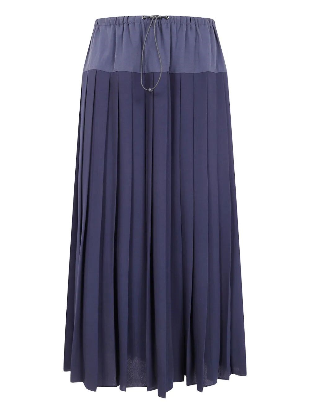 Aspesi "mod.2277" Pleated Tecno Skirt In Blue