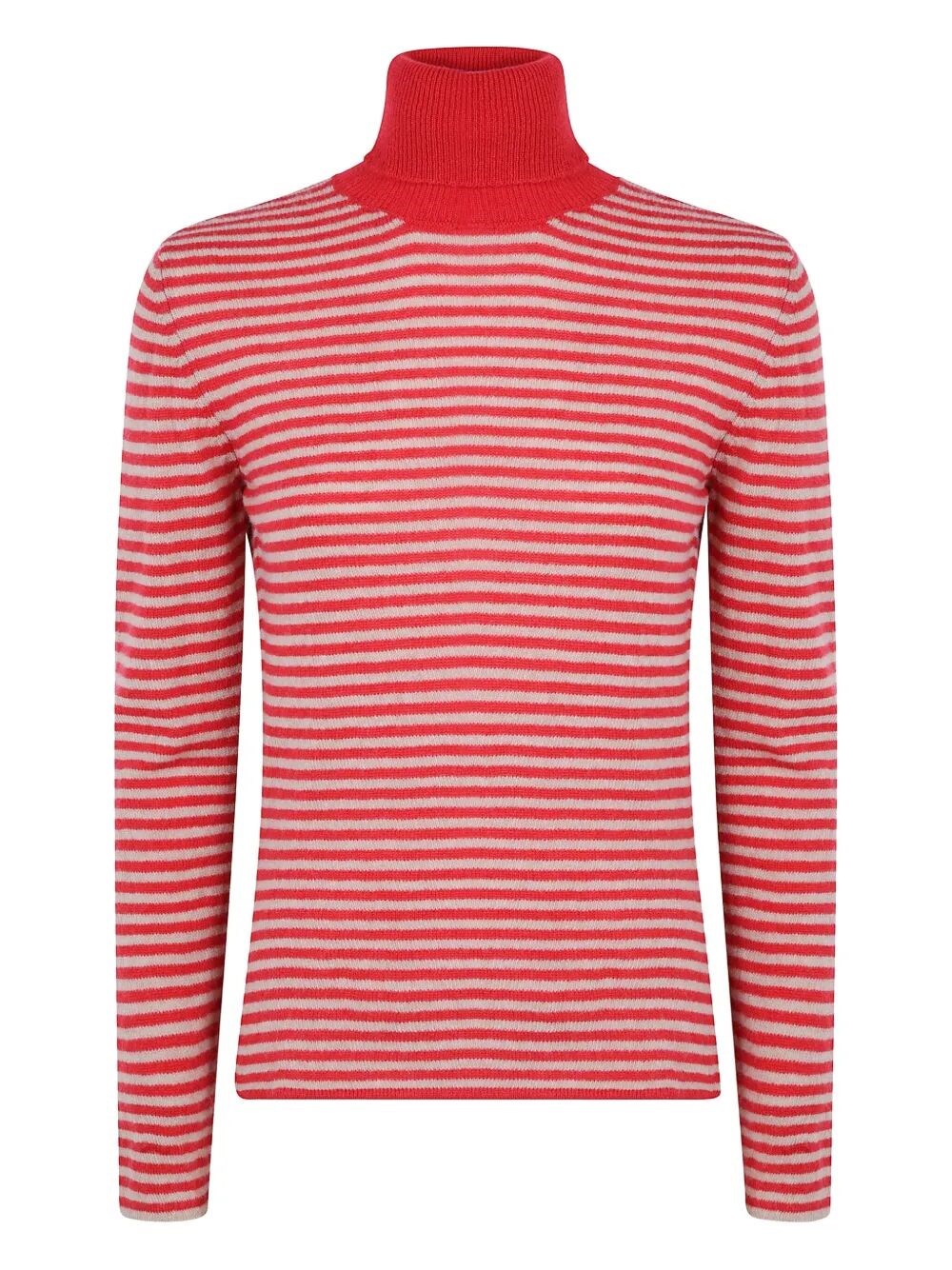Throwback Wool & Cashmere Striped Turleneck