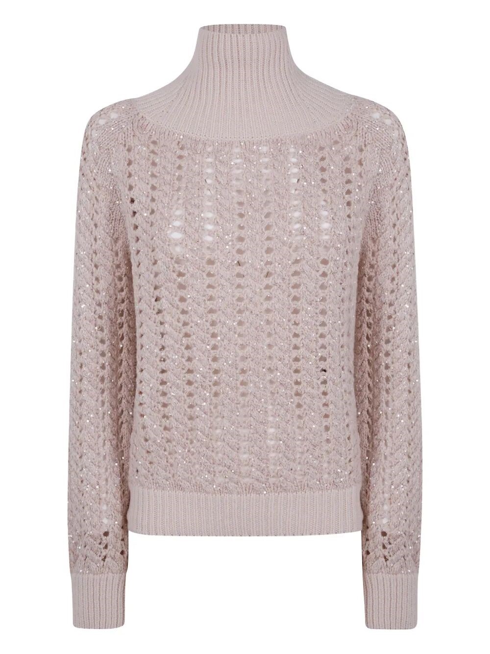 Paul Smith D. Exterior Braid Crystals High Neck Sweater