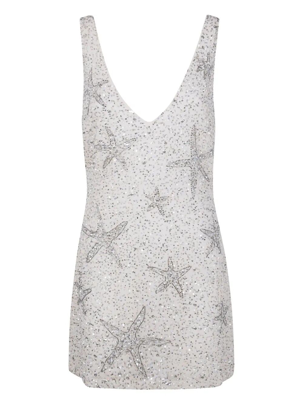 Md75 "christabel" Dress Starfish Embellishment Pearl In Gray