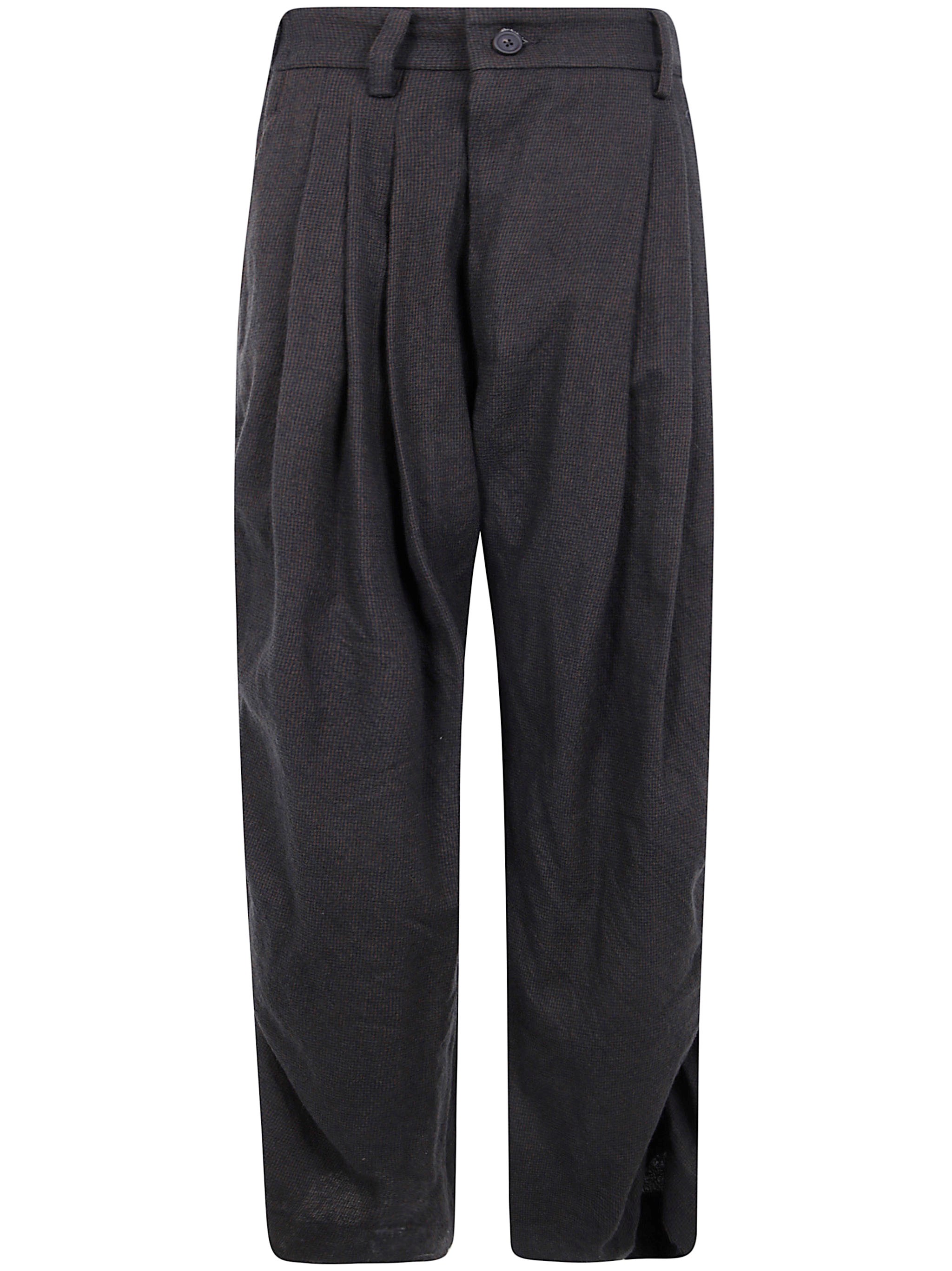 Ziggy Chen Gingham Gathered Trousers