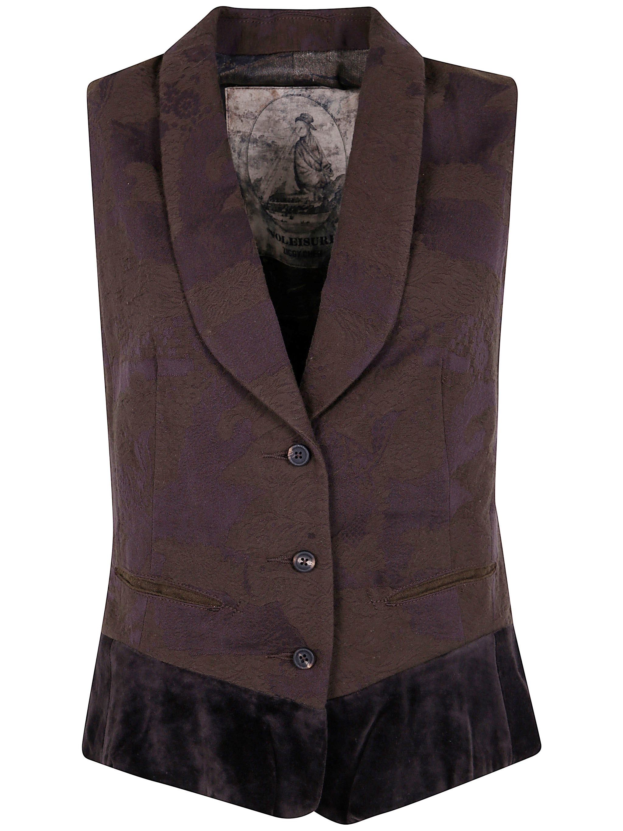 Ziggy Chen Patchwork Shirt Vest