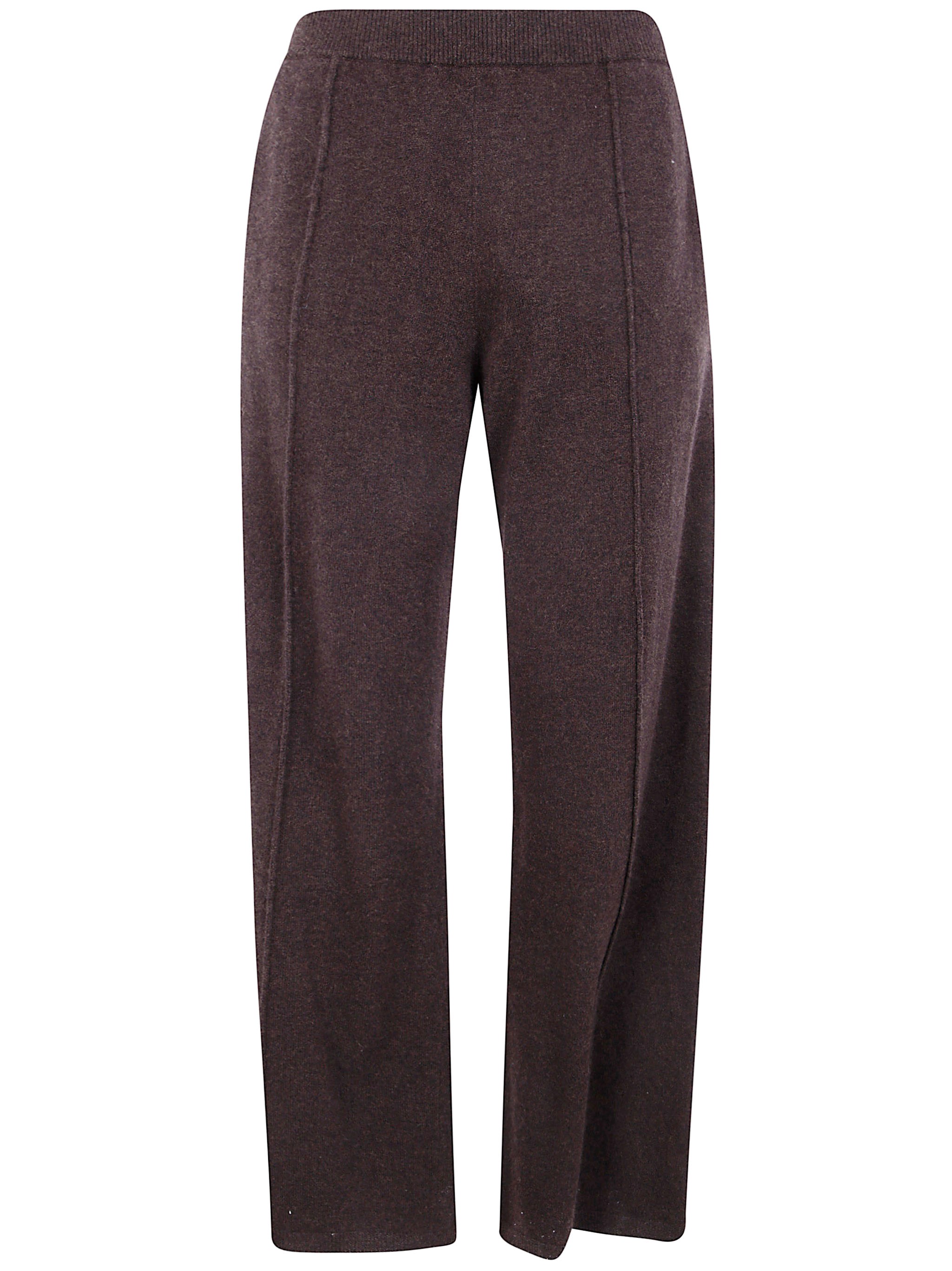 Ziggy Chen Knitted Trousers In Brown