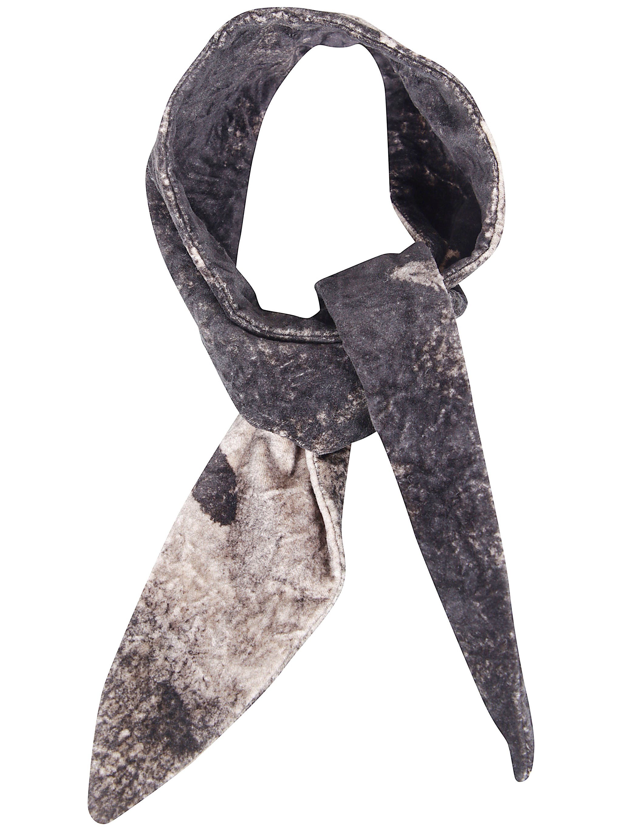 Pt01 Velvet Short Scarf In Lime