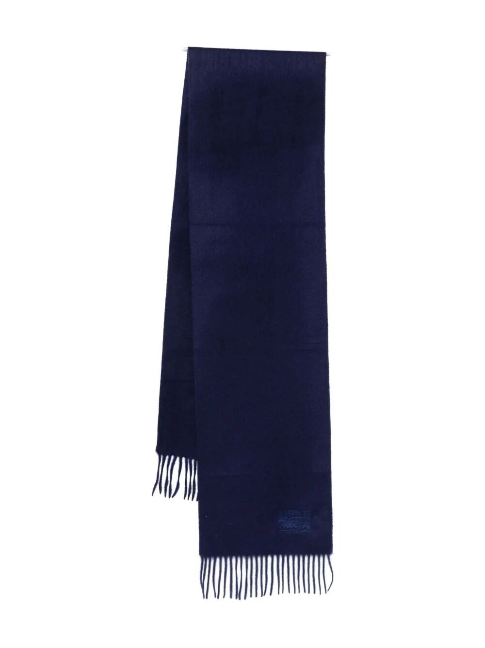 Paul Smith Men Scarf Plain Cashmere In Blue