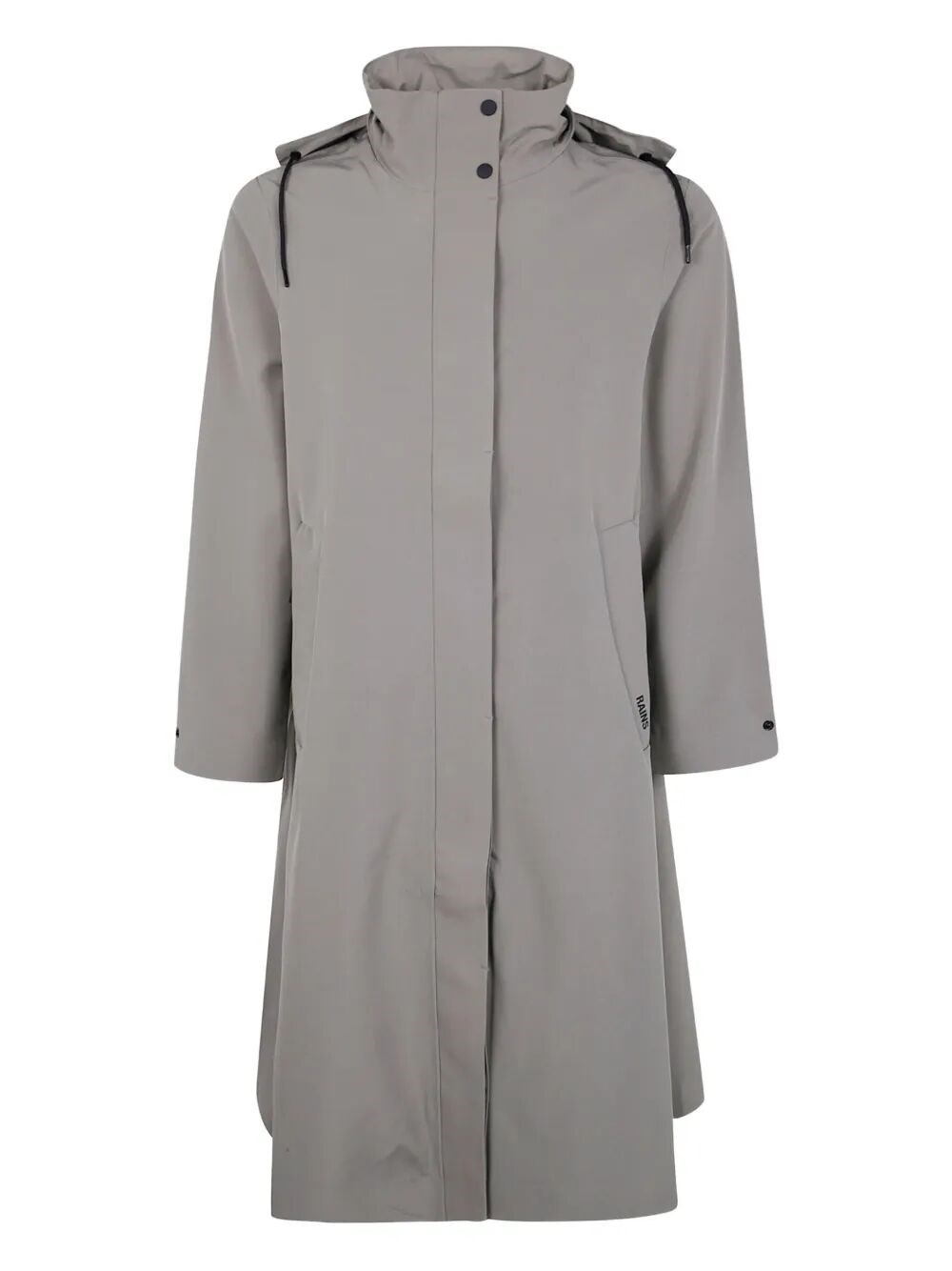 Rains Suva Vision Softshell A-line Hooded Raincoat In Gray