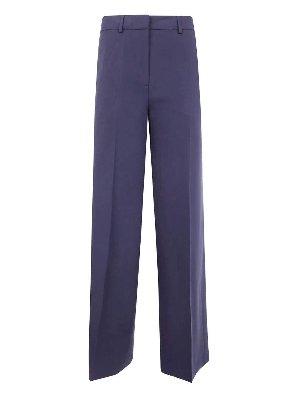 Blugirl Flanel Stretch Wide Leg Trousers In Animal Print