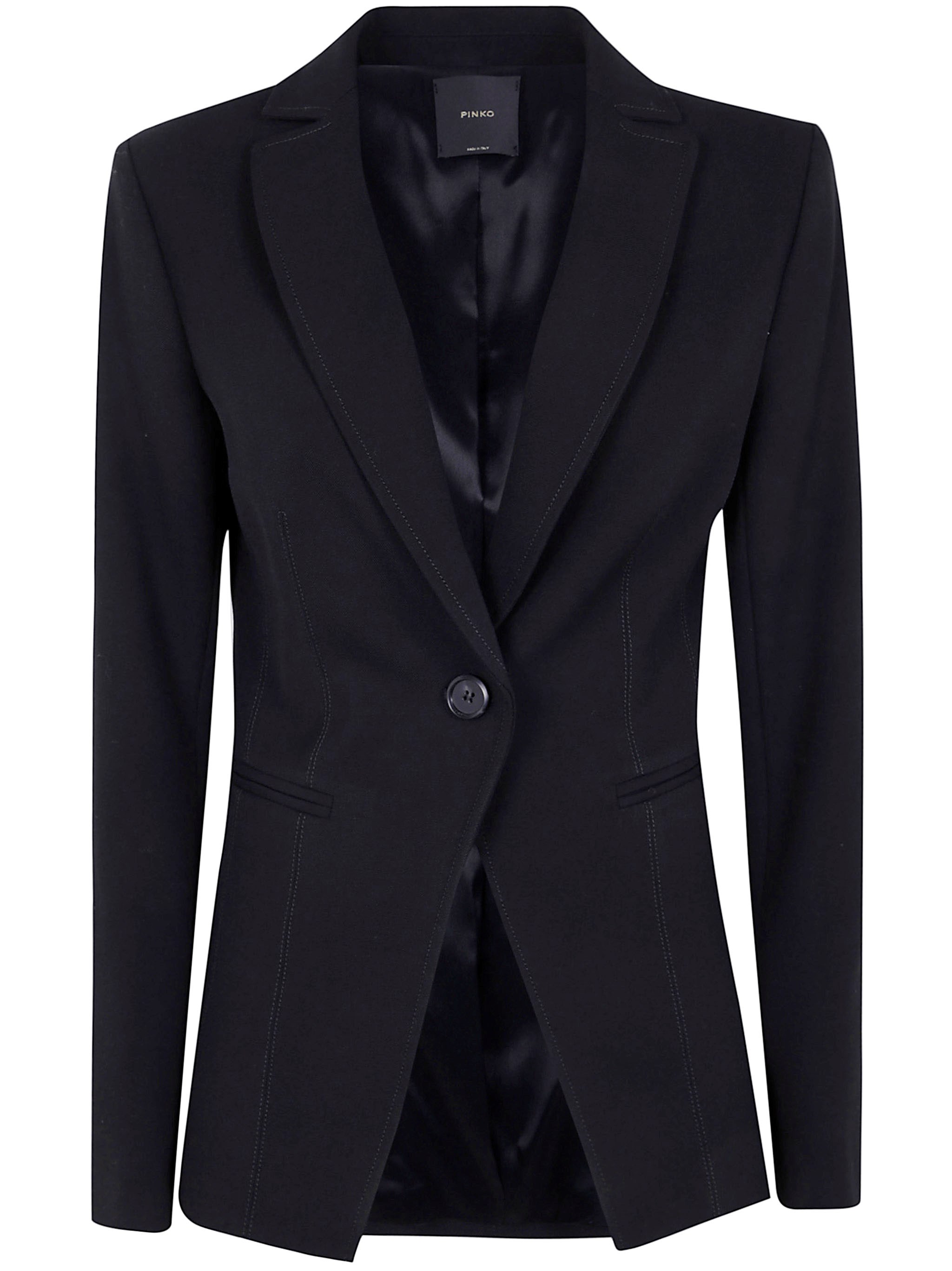 Destin "granaglie" Crepe Poly Blazer In Military