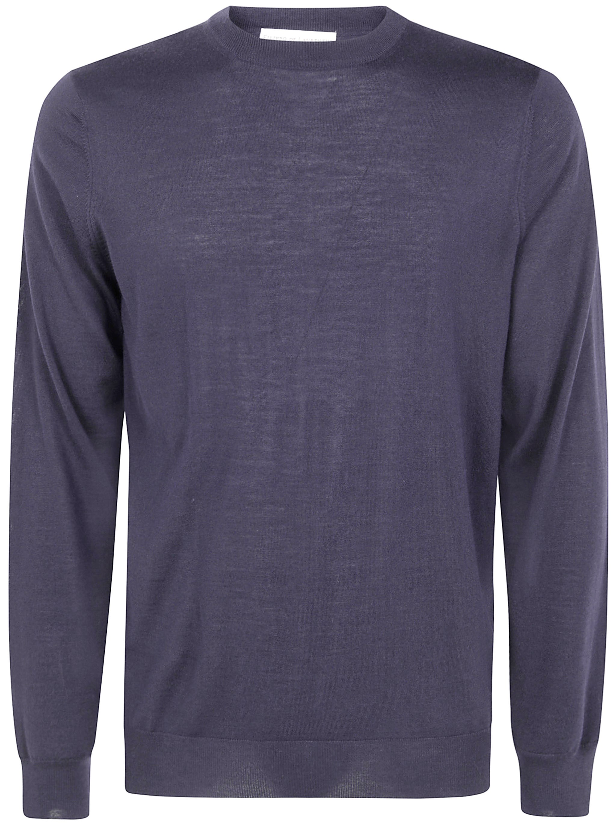 Filippo De Laurentiis Crew Neck Sweater In Blue