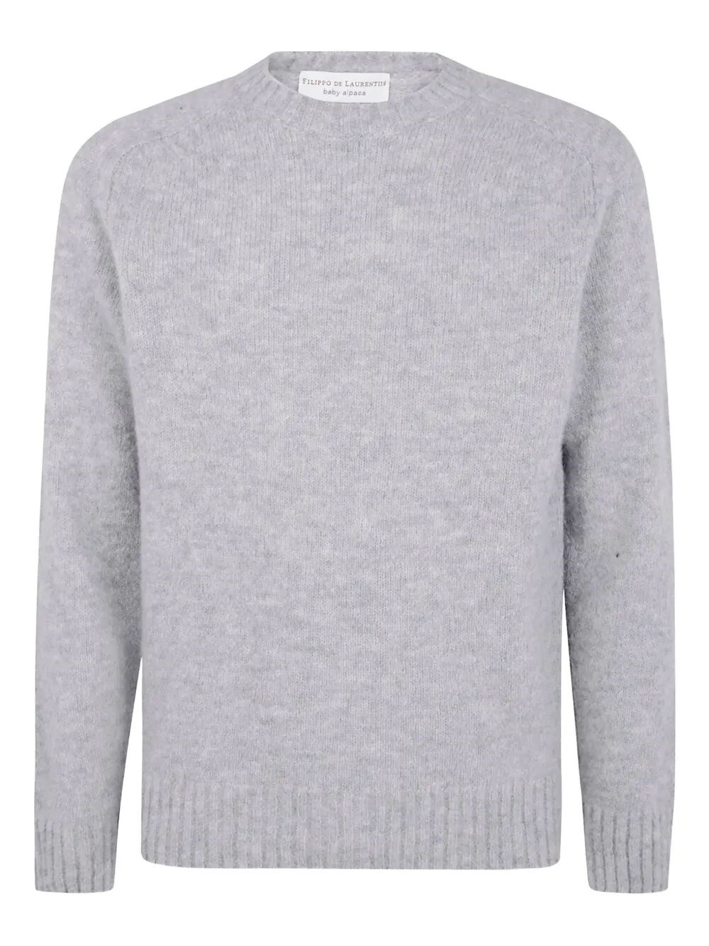 Filippo De Laurentiis Raglan Sleeves Round Neck Sweater In Gray