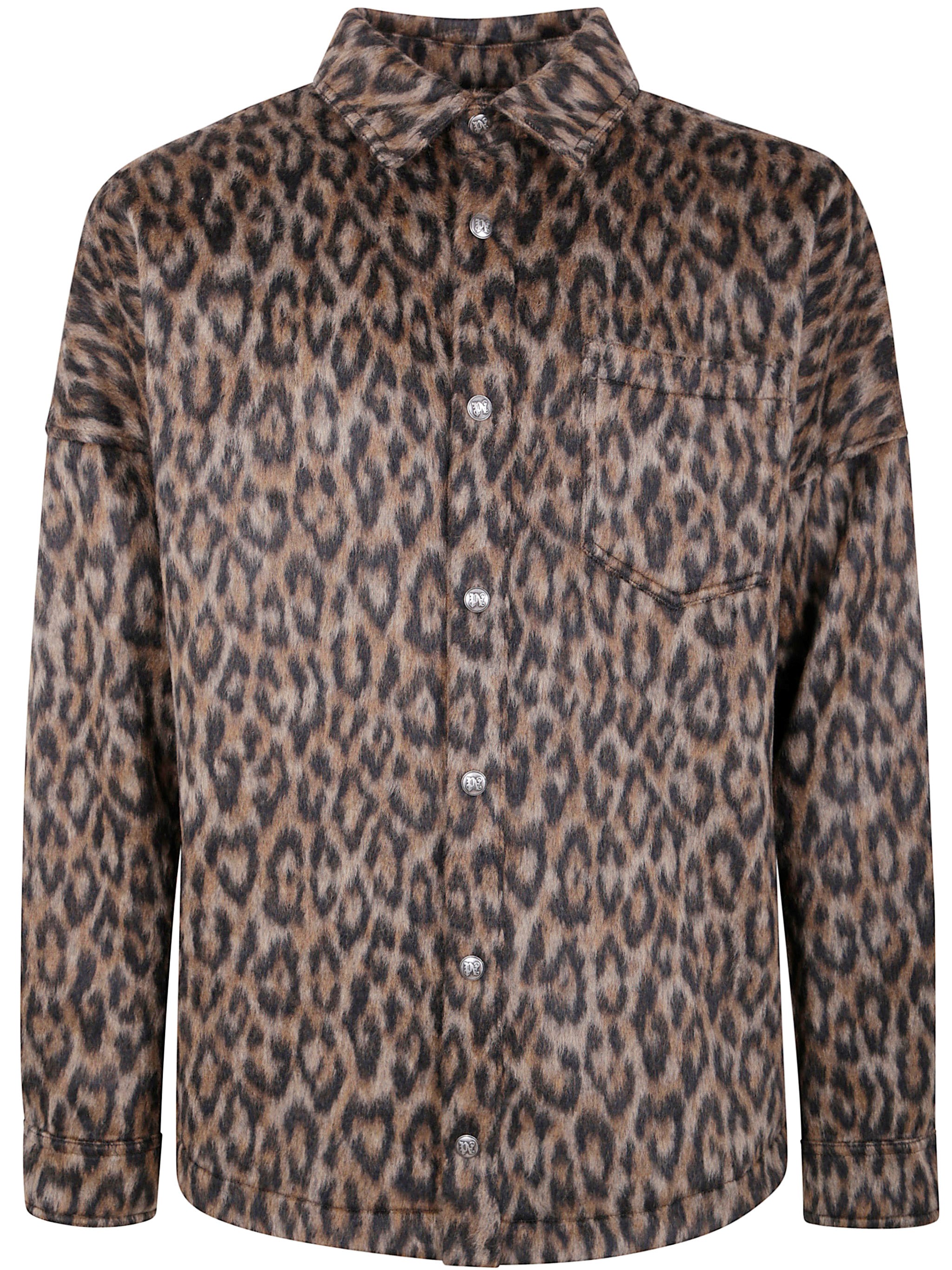 PALM ANGELS 'Classic Logo Animalier' Overshirt